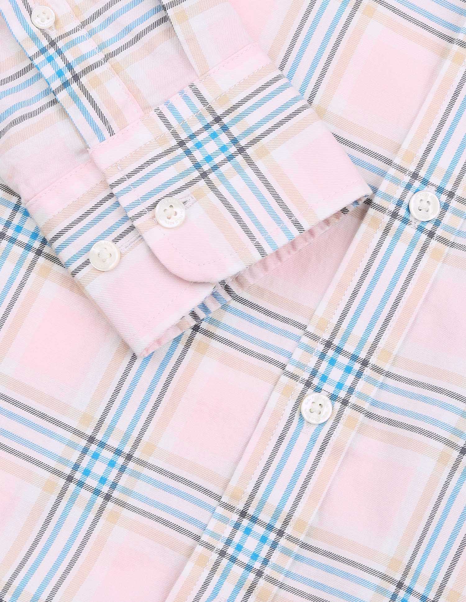 Plaid Checked Pure Cotton Shirt - Image 8