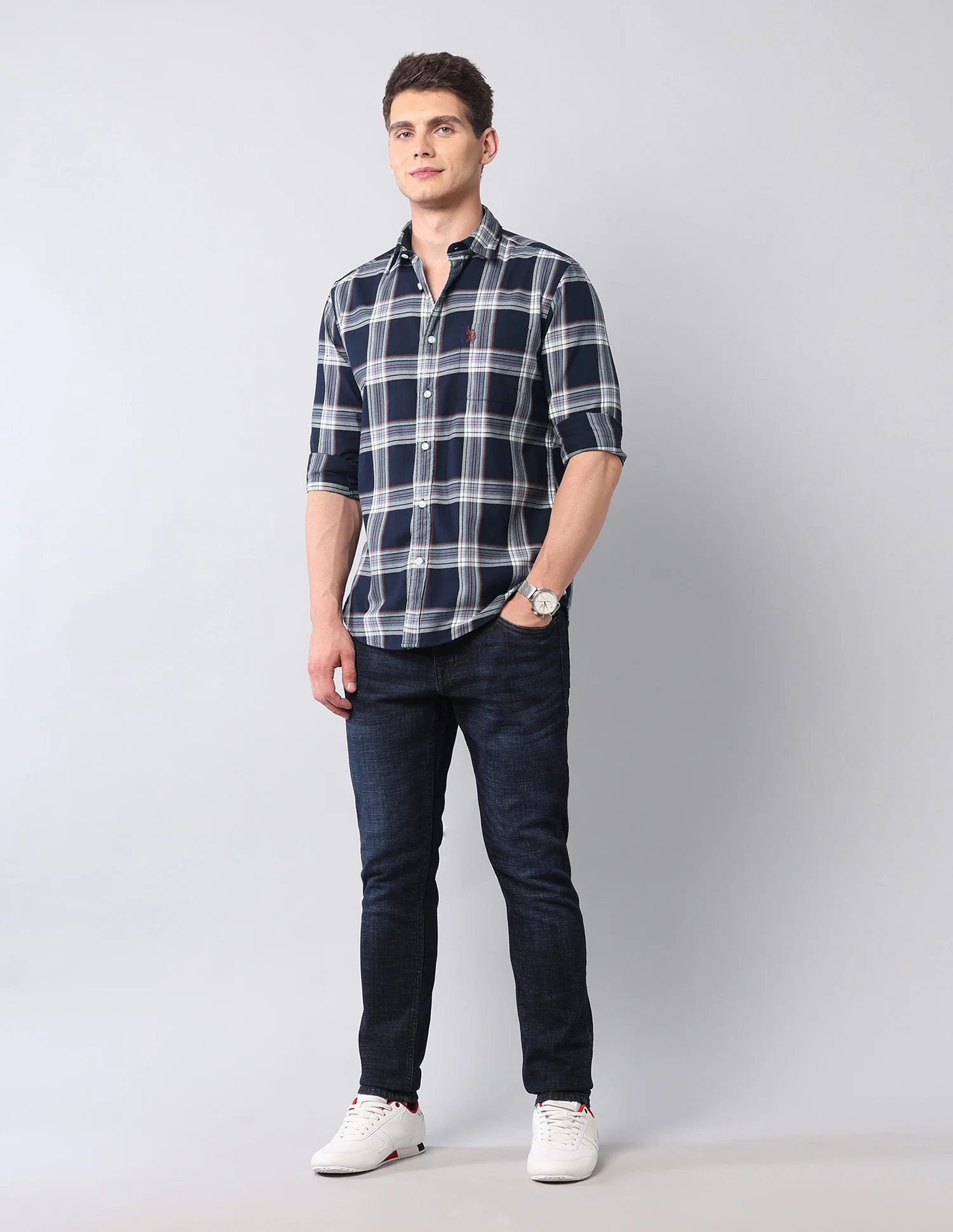 Plaid Checked Pure Cotton Shirt - Image 3