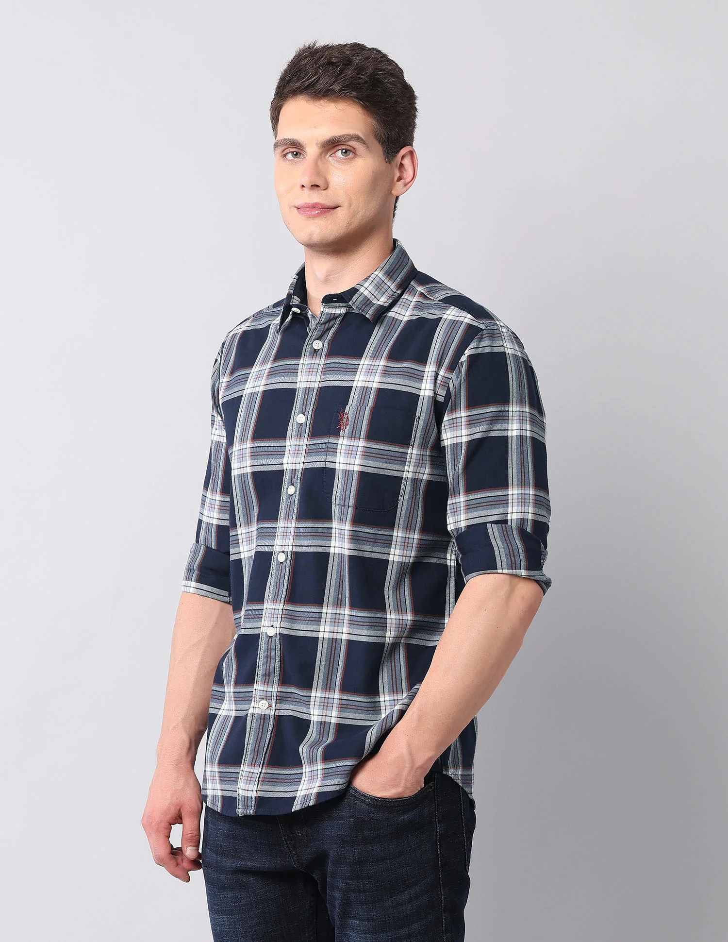 Plaid Checked Pure Cotton Shirt - Image 4