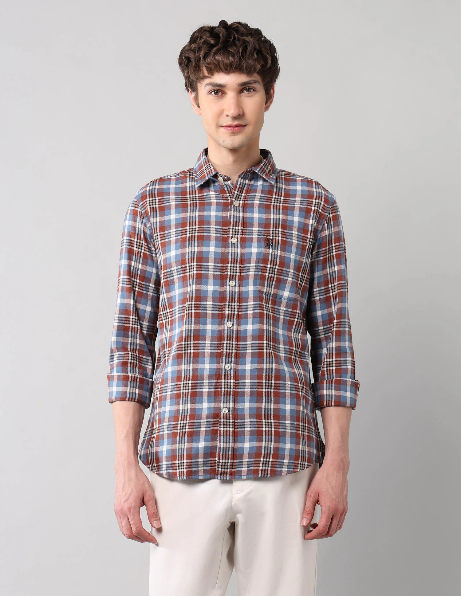 Plaid Checked Pure Cotton Shirt - Image 6