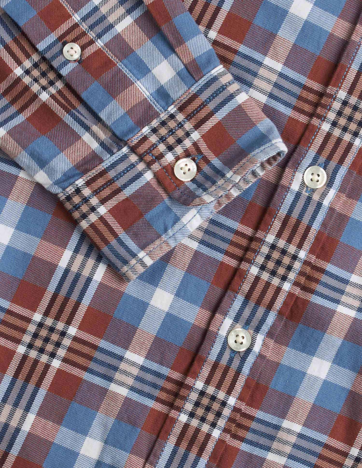 Plaid Checked Pure Cotton Shirt - Image 8