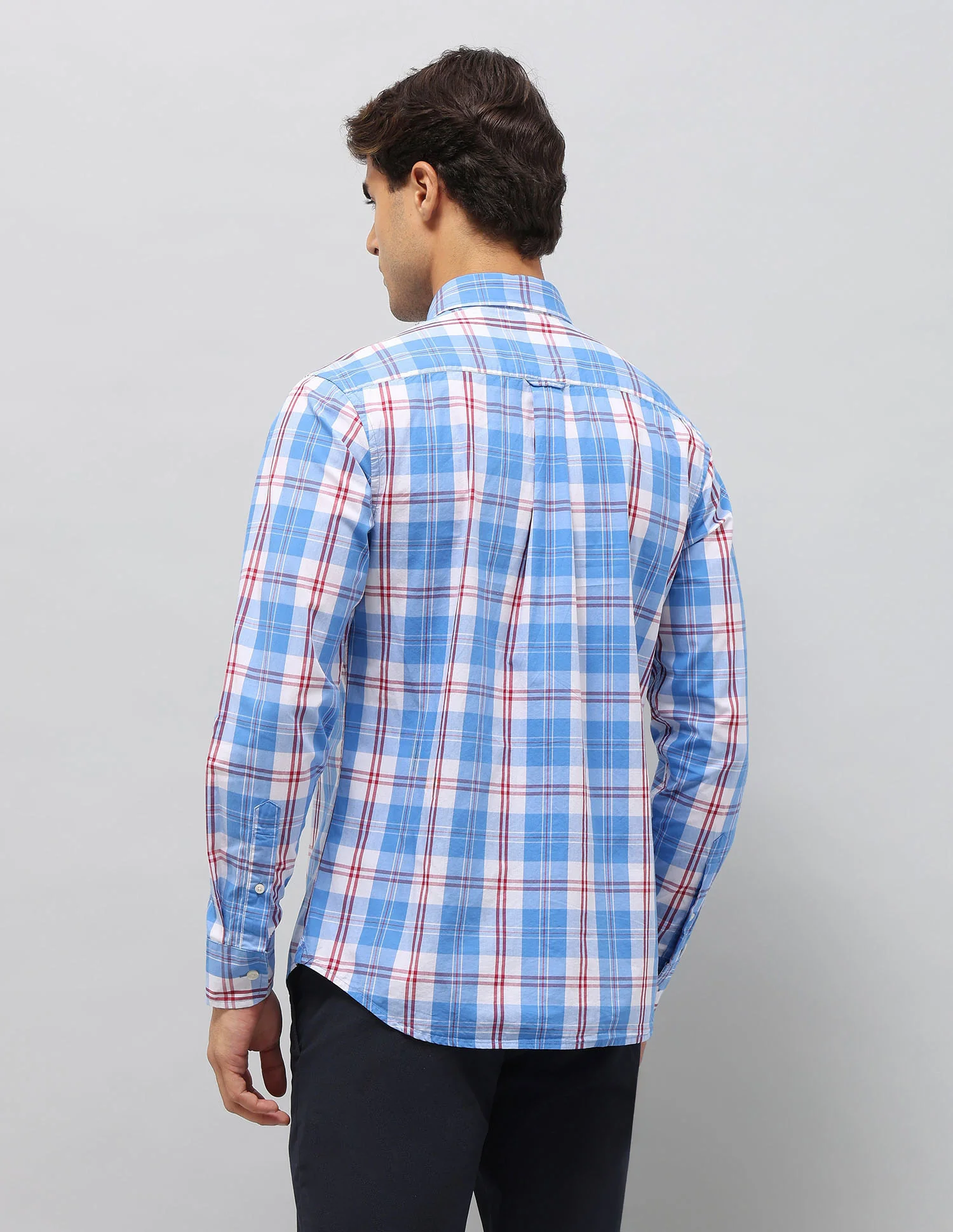 Plaid Checked Pure Cotton Shirt - Image 5