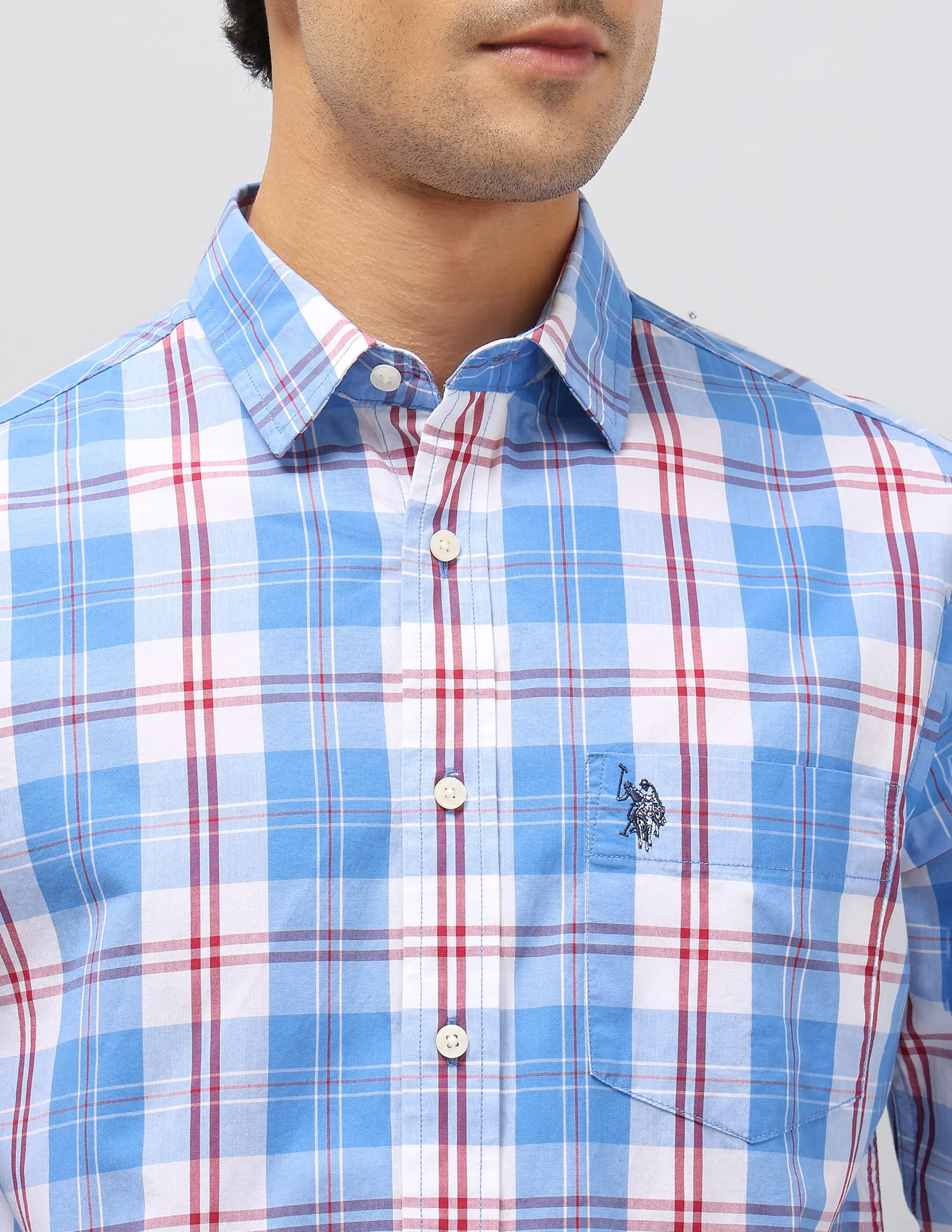 Plaid Checked Pure Cotton Shirt - Image 7