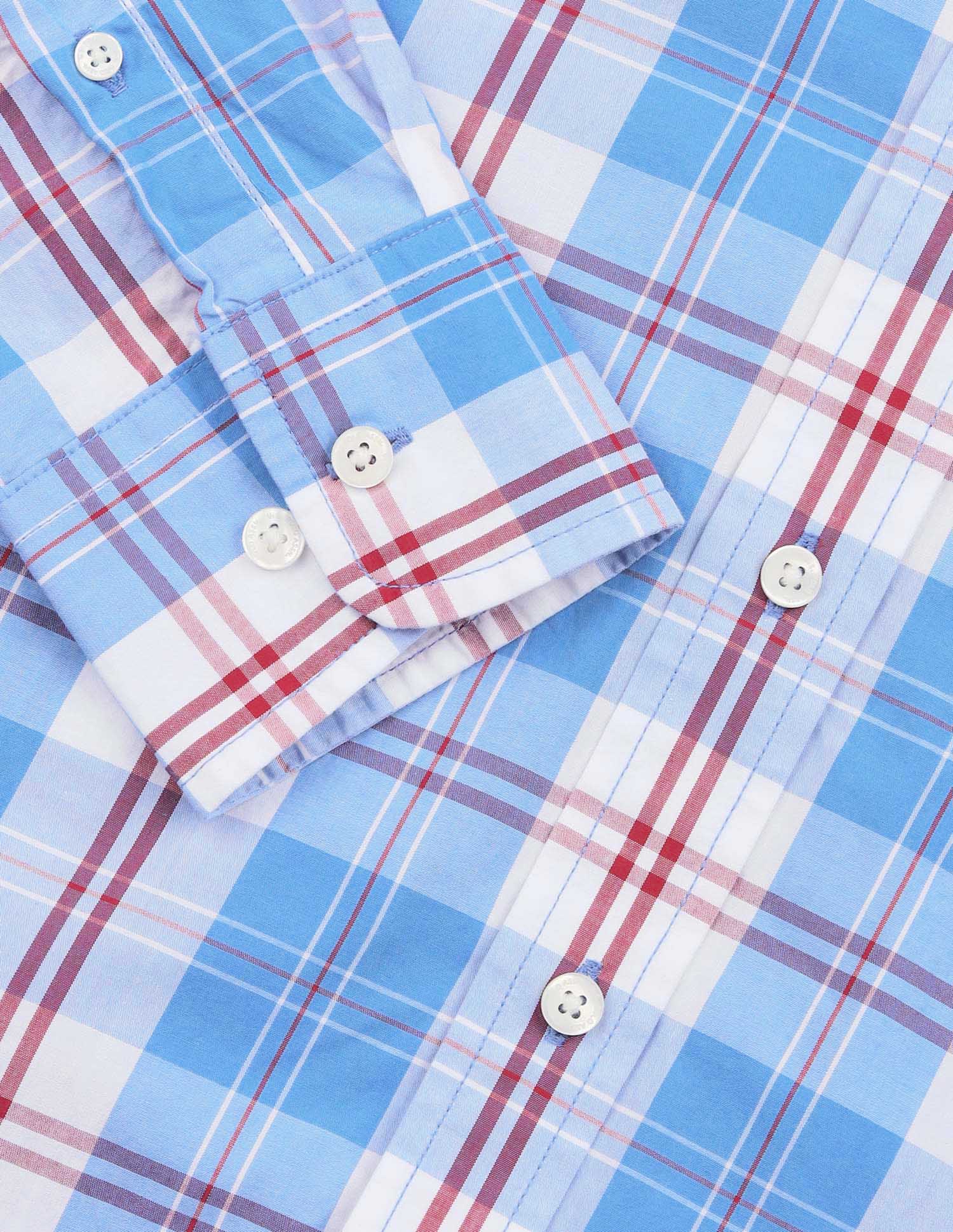 Plaid Checked Pure Cotton Shirt - Image 8
