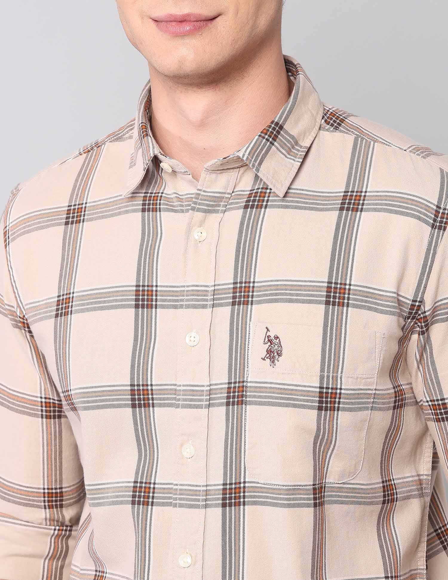 Plaid Checked Pure Cotton Shirt - Image 7