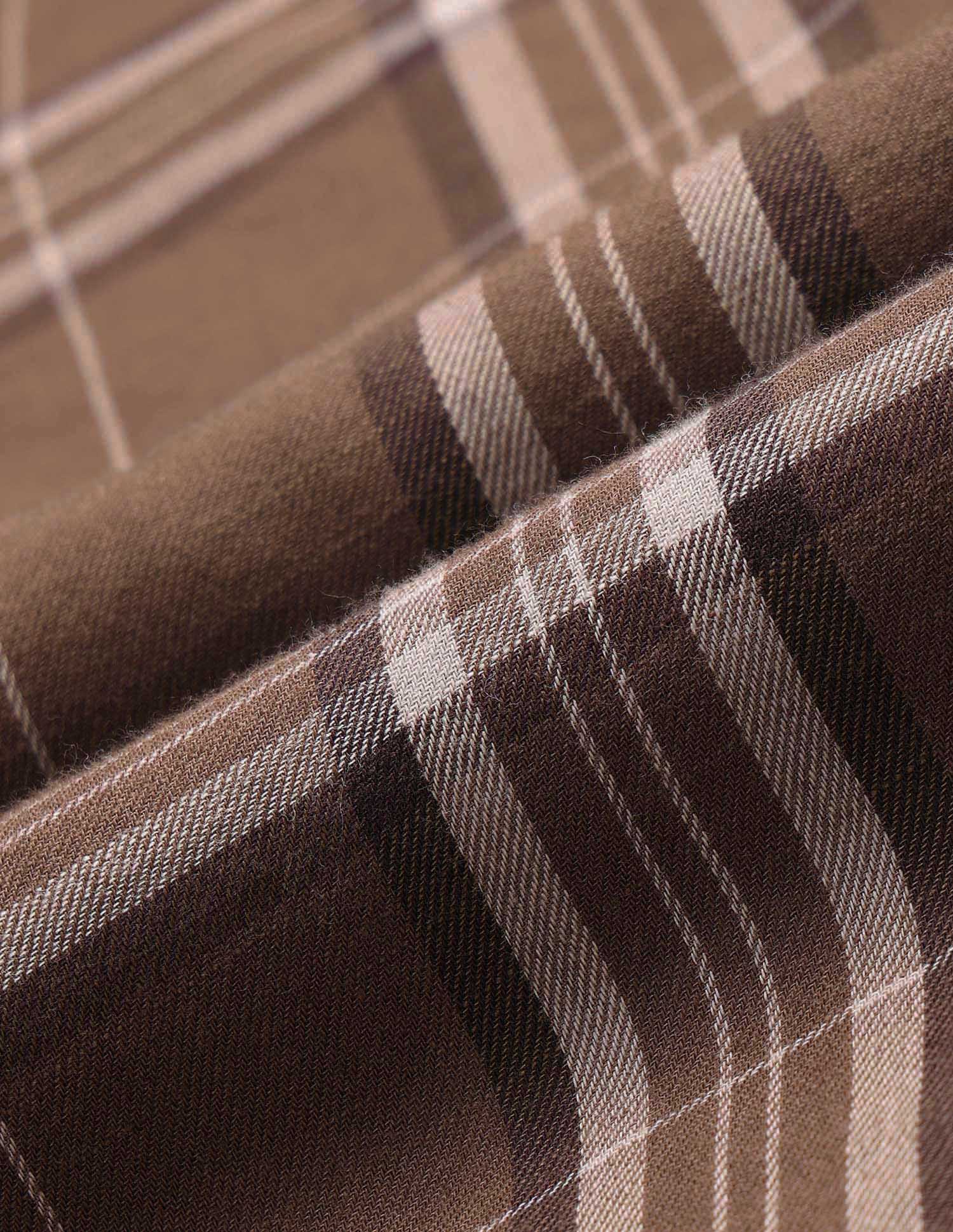 Plaid Checked Pure Cotton Shirt - Image 2