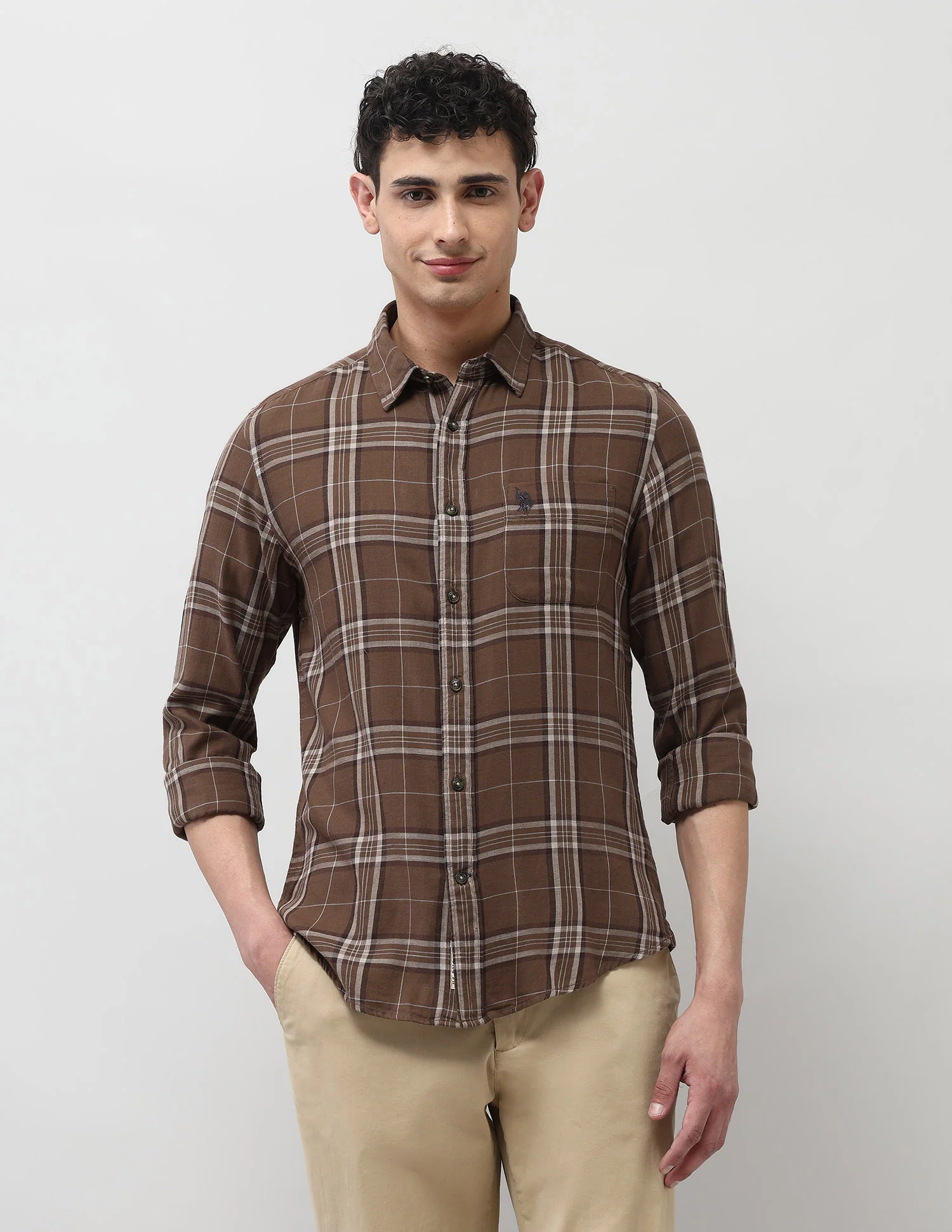 Plaid Checked Pure Cotton Shirt - Image 6