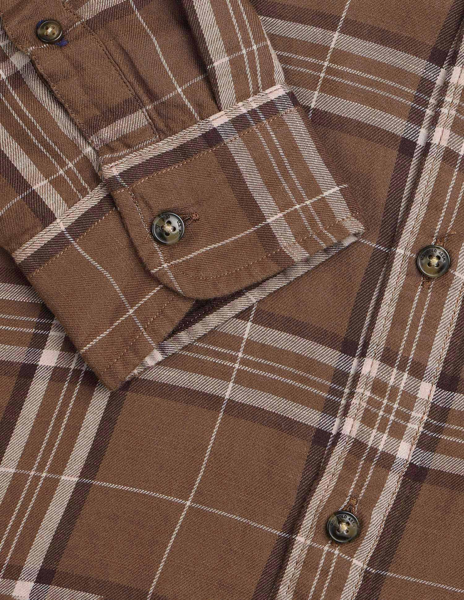 Plaid Checked Pure Cotton Shirt - Image 8