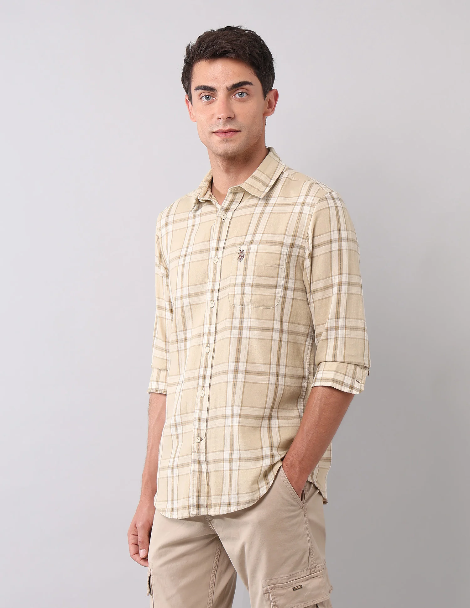 Plaid Checked Pure Cotton Shirt - Image 4