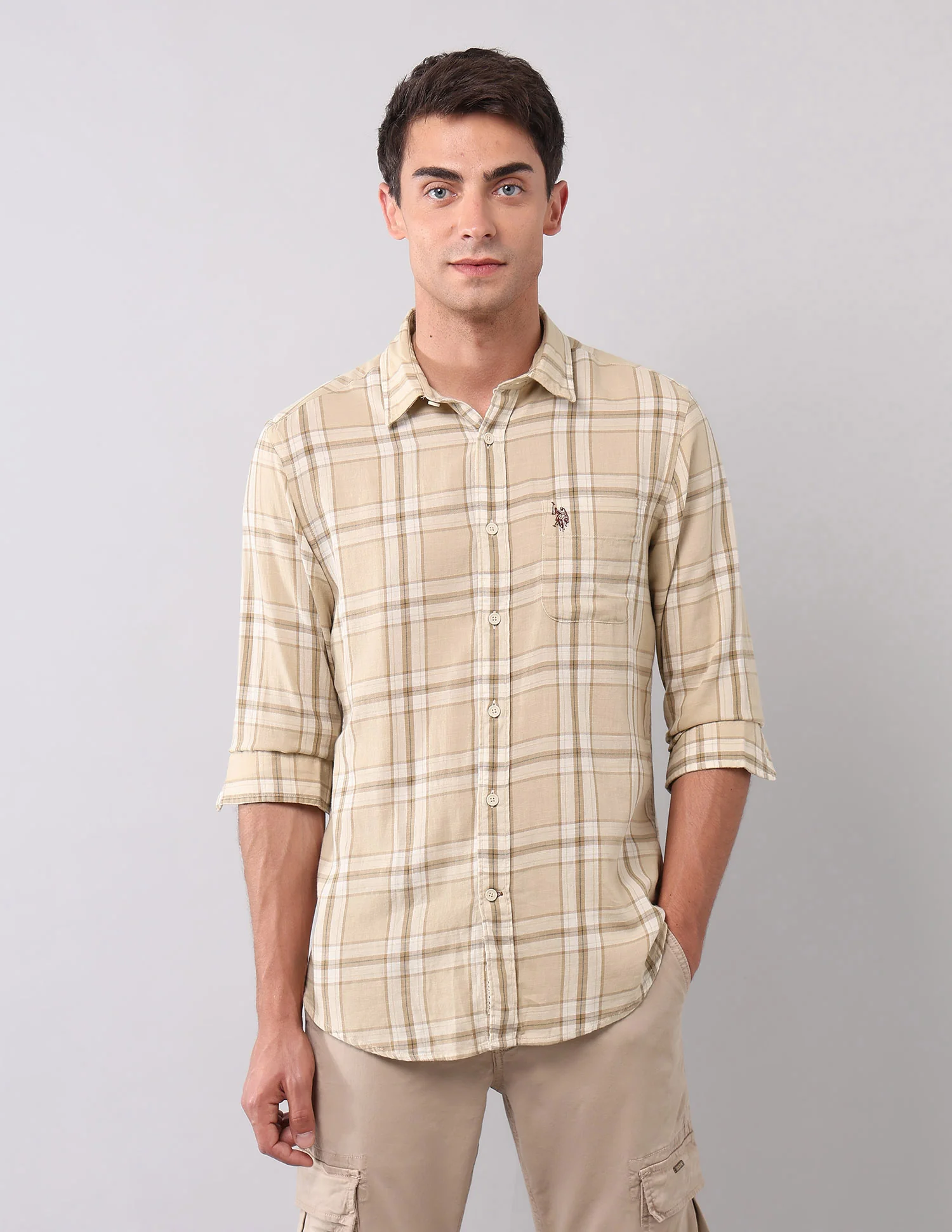 Plaid Checked Pure Cotton Shirt - Image 6