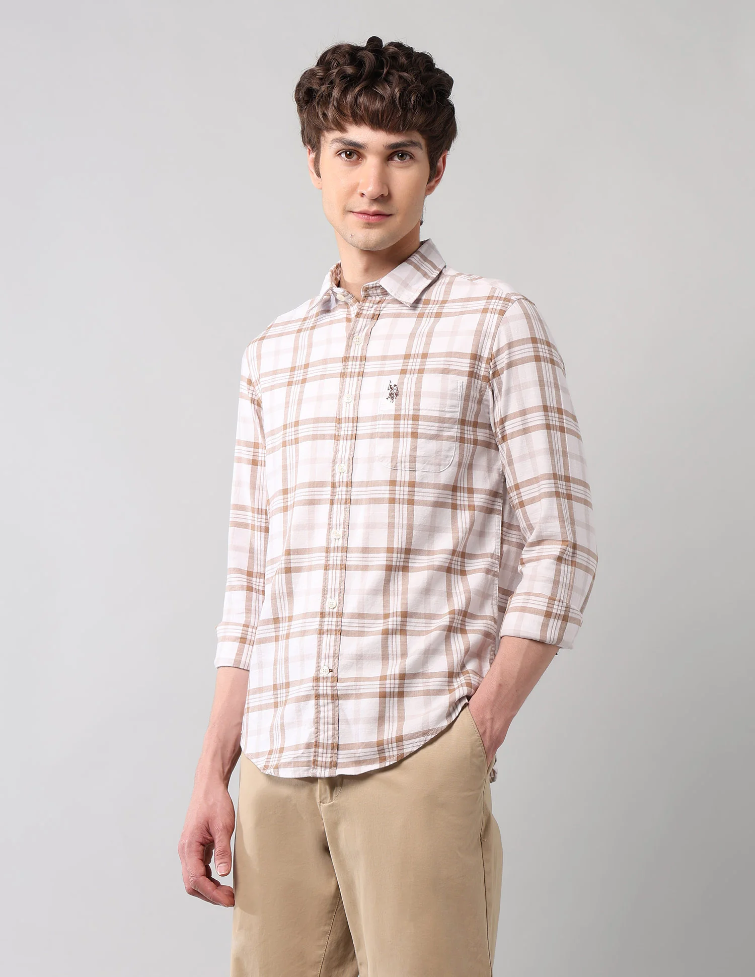 Plaid Checked Pure Cotton Shirt - Image 4