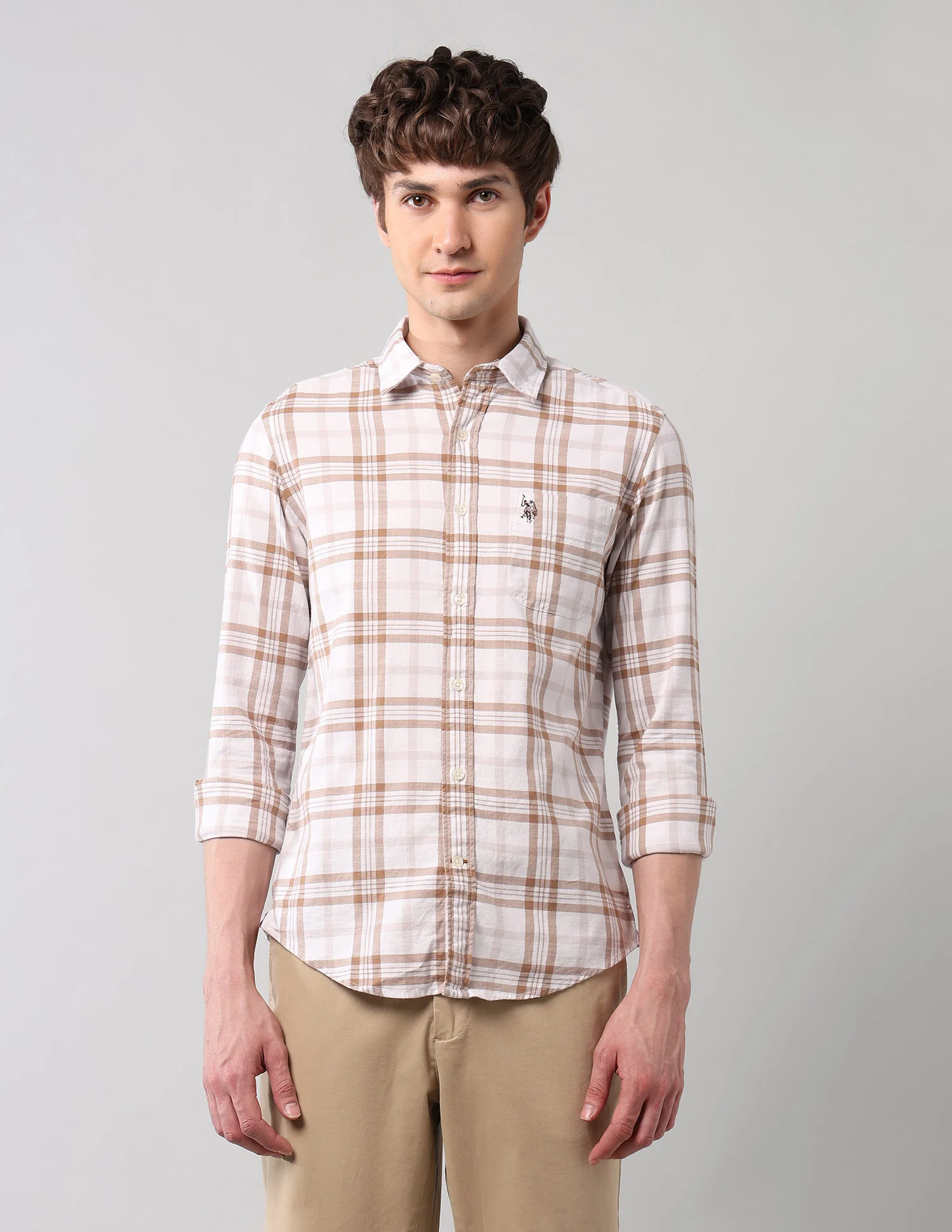 Plaid Checked Pure Cotton Shirt - Image 6