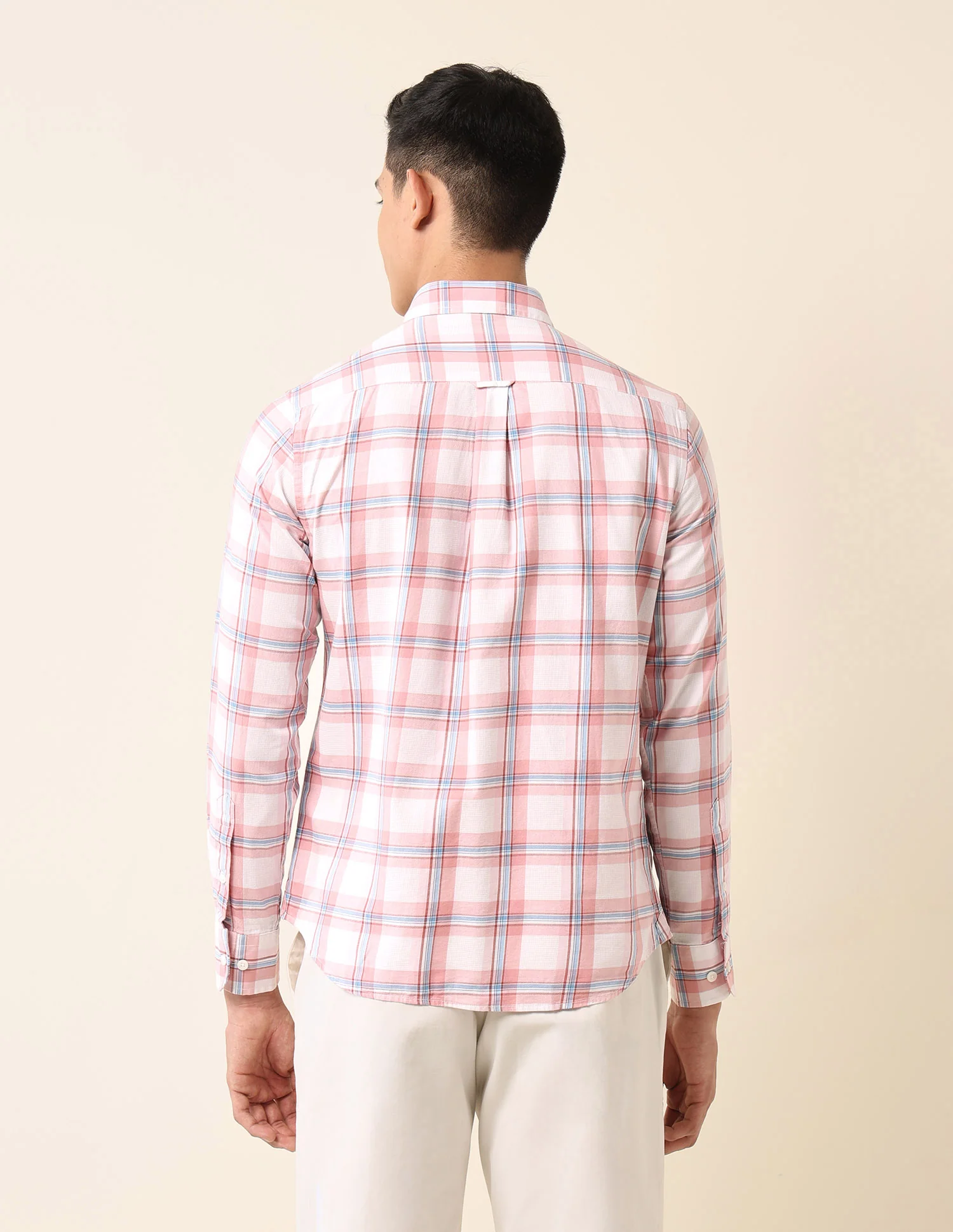 Plaid Checked Pure Cotton Shirt - Image 5