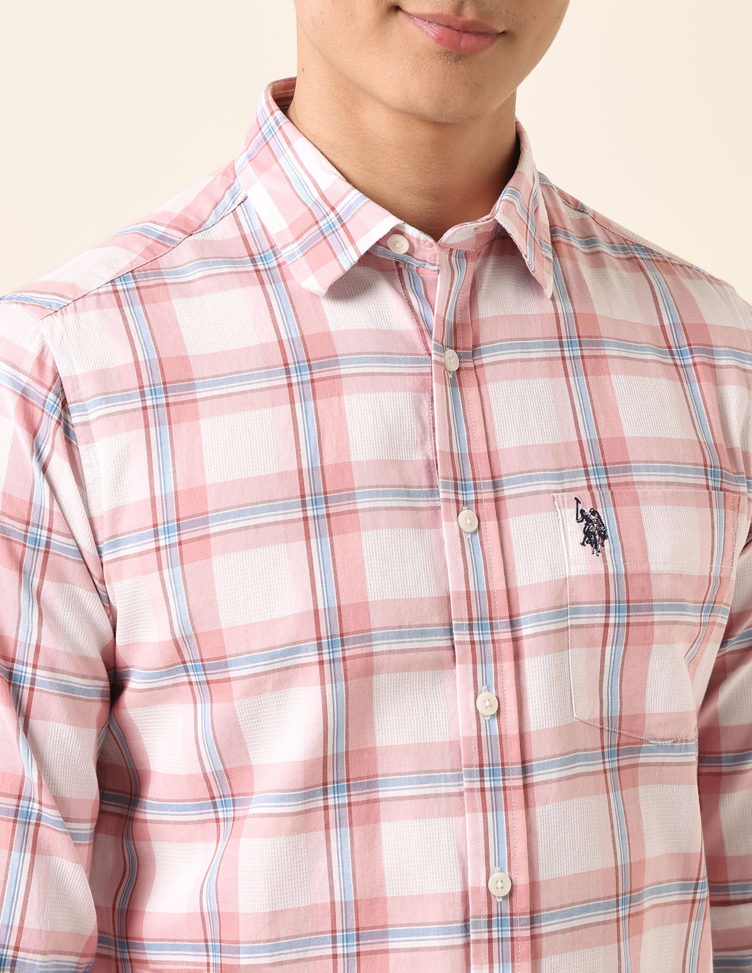 Plaid Checked Pure Cotton Shirt - Image 7