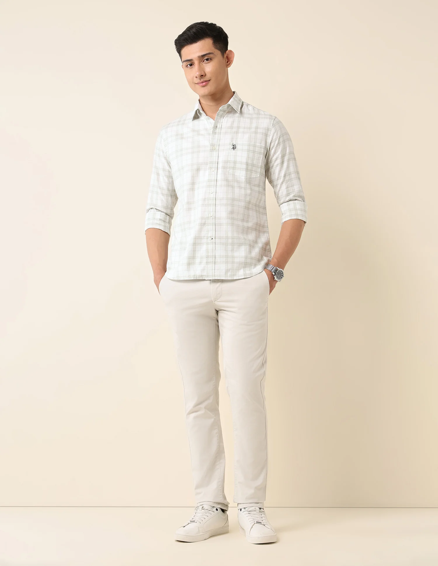 Plaid Checked Pure Cotton Shirt - Image 3