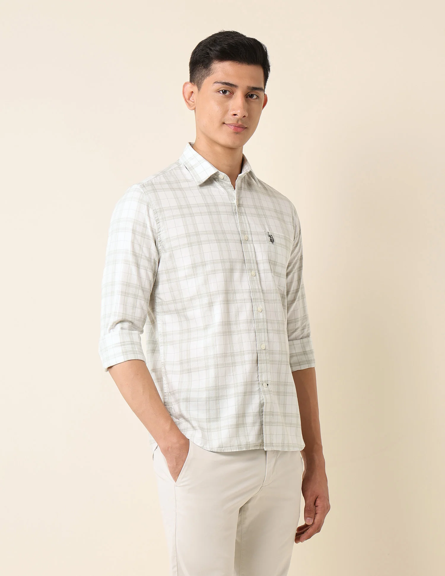 Plaid Checked Pure Cotton Shirt - Image 4