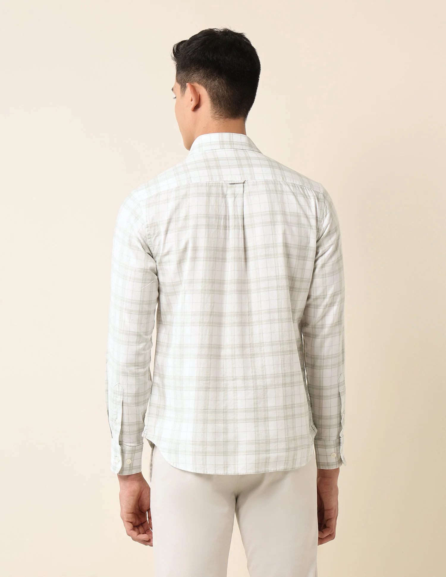 Plaid Checked Pure Cotton Shirt - Image 5