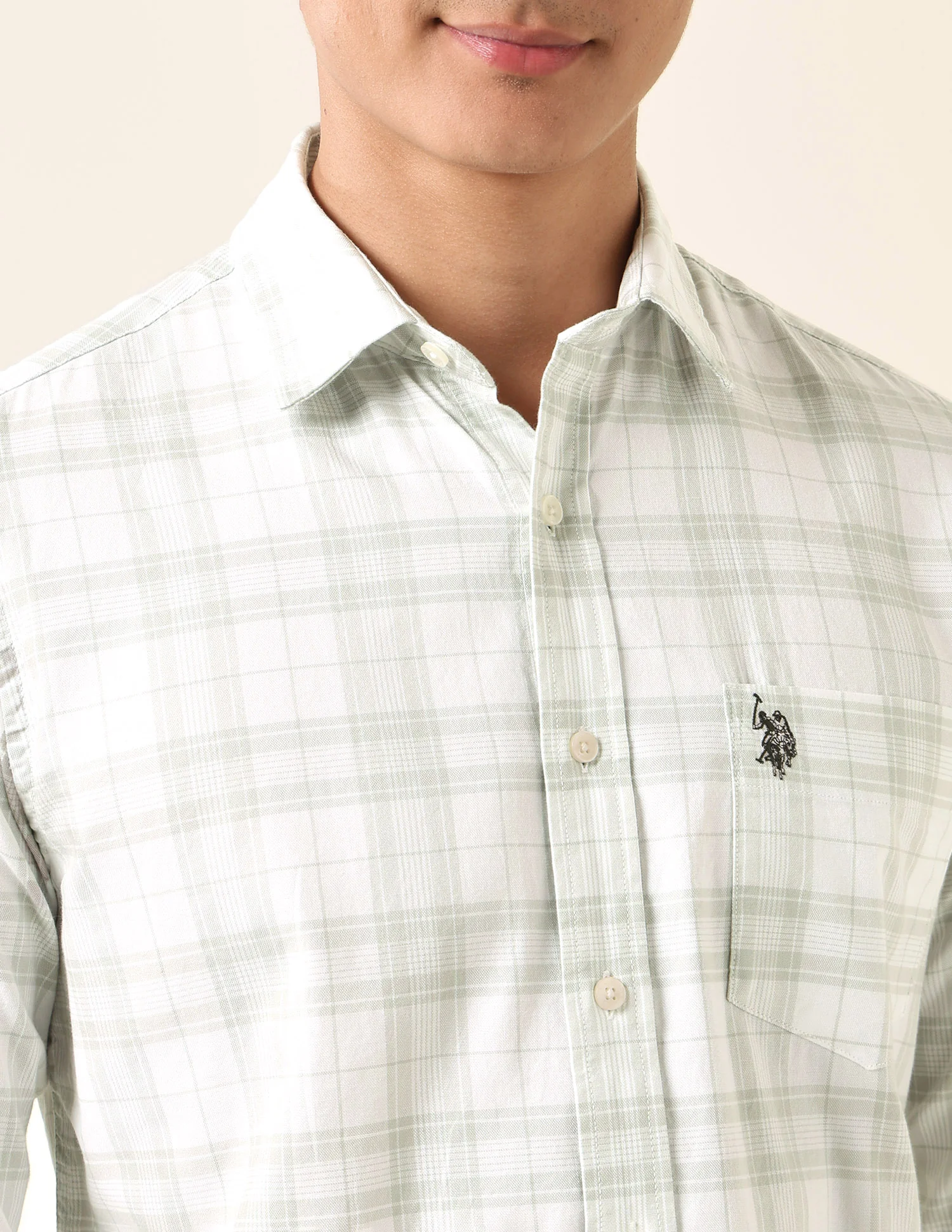 Plaid Checked Pure Cotton Shirt - Image 7