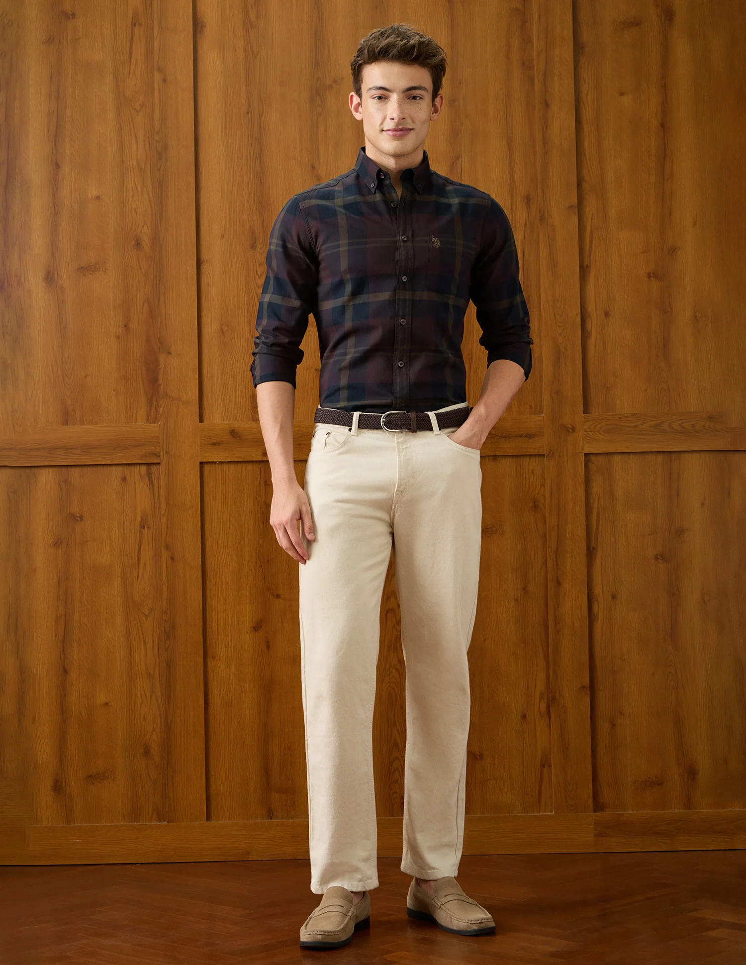 Plaid Checked Regular Fit Shirt - Image 3