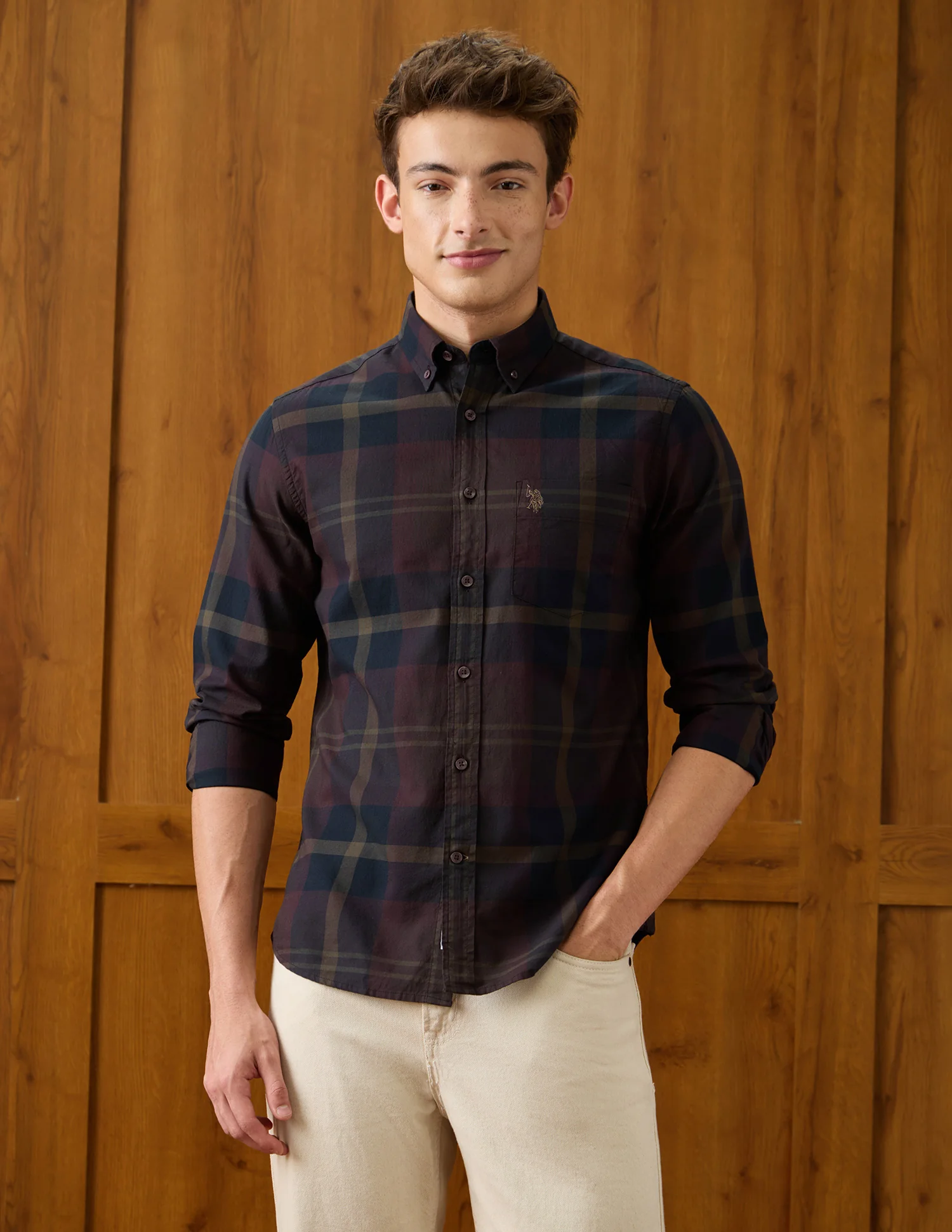 Plaid Checked Regular Fit Shirt - Image 6