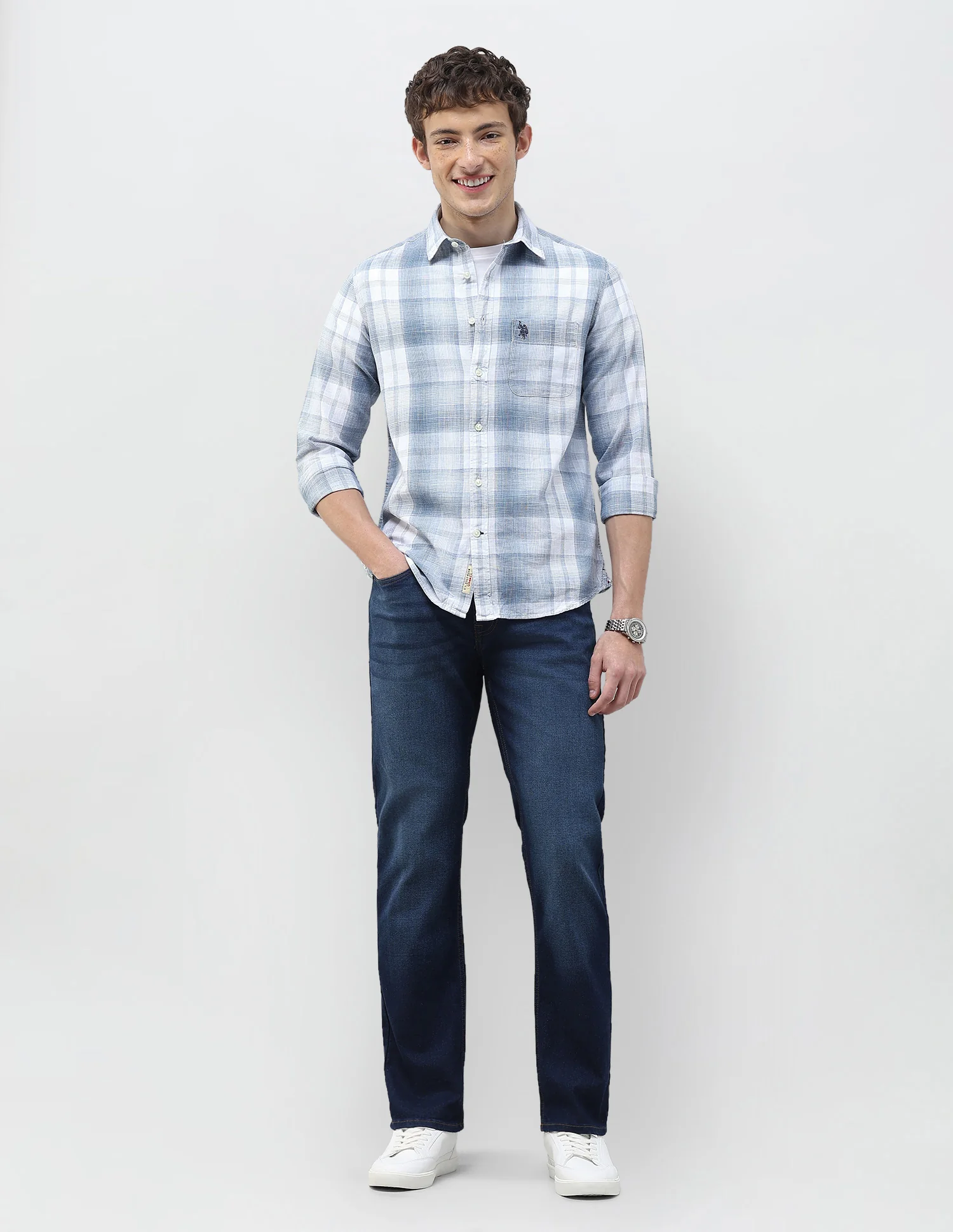 Plaid Checked Regular Fit Shirt - Image 3