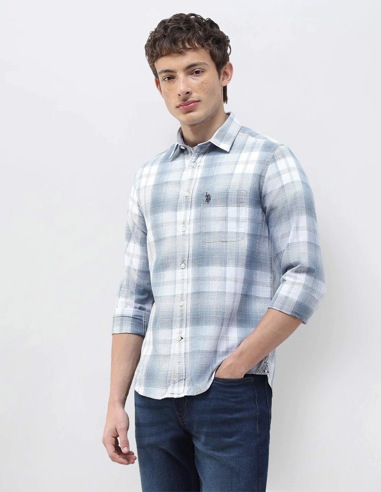 Plaid Checked Regular Fit Shirt - Image 4