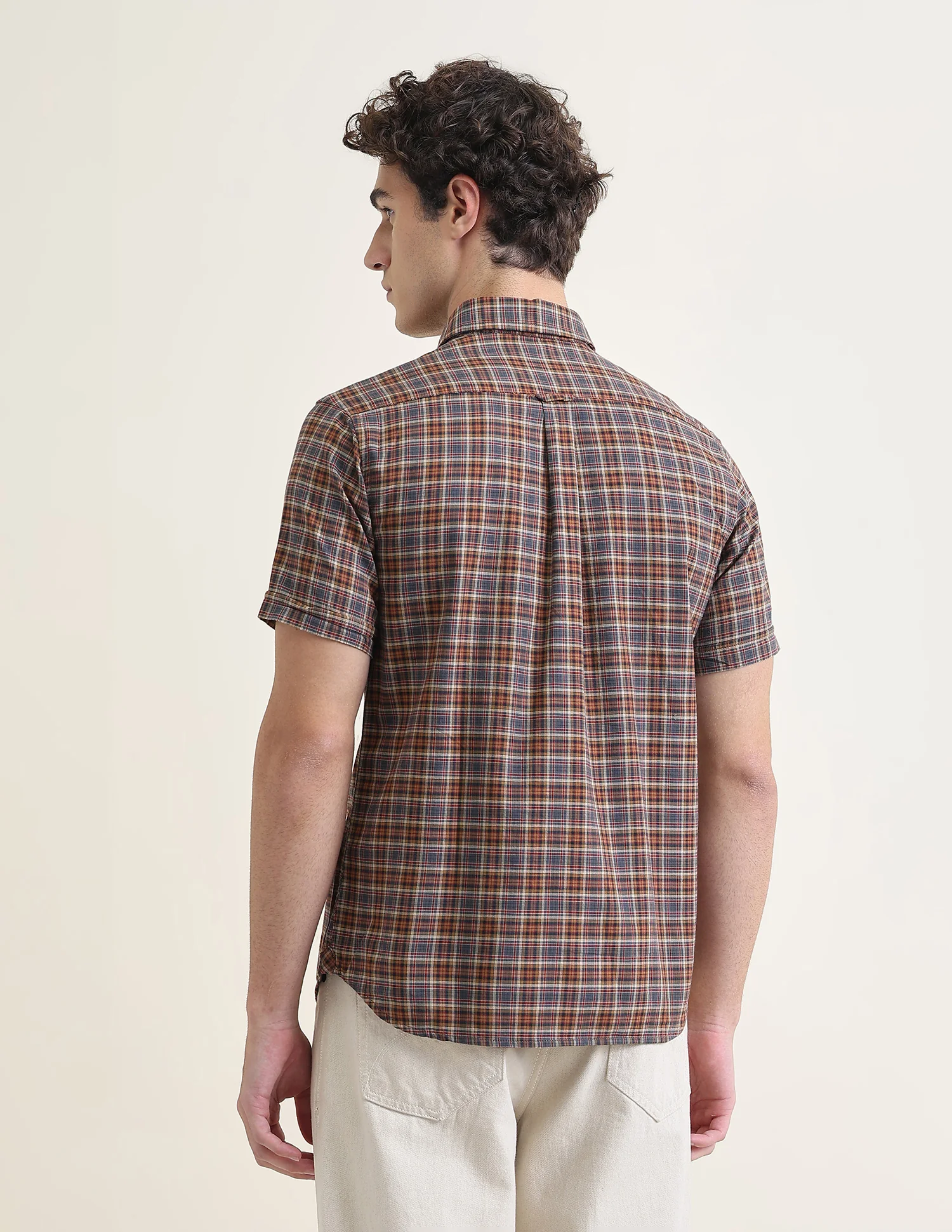 Plaid Checked Regular Fit Shirt - Image 5