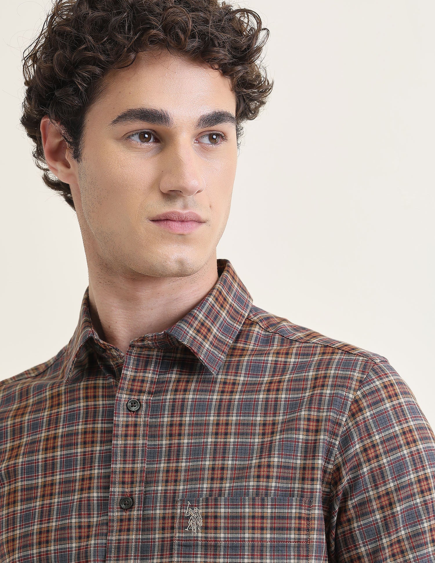 Plaid Checked Regular Fit Shirt - Image 7