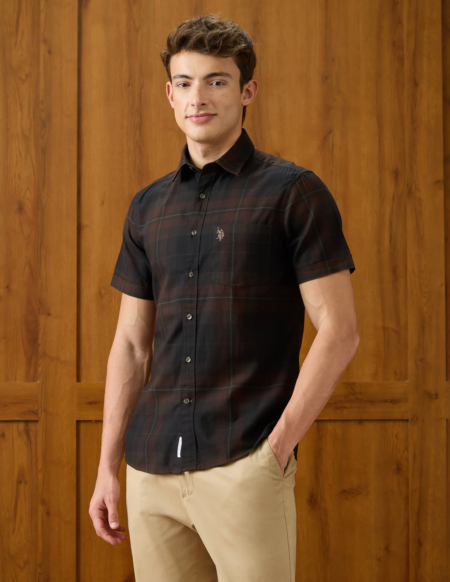 Plaid Checked Regular Fit Shirt - Image 4