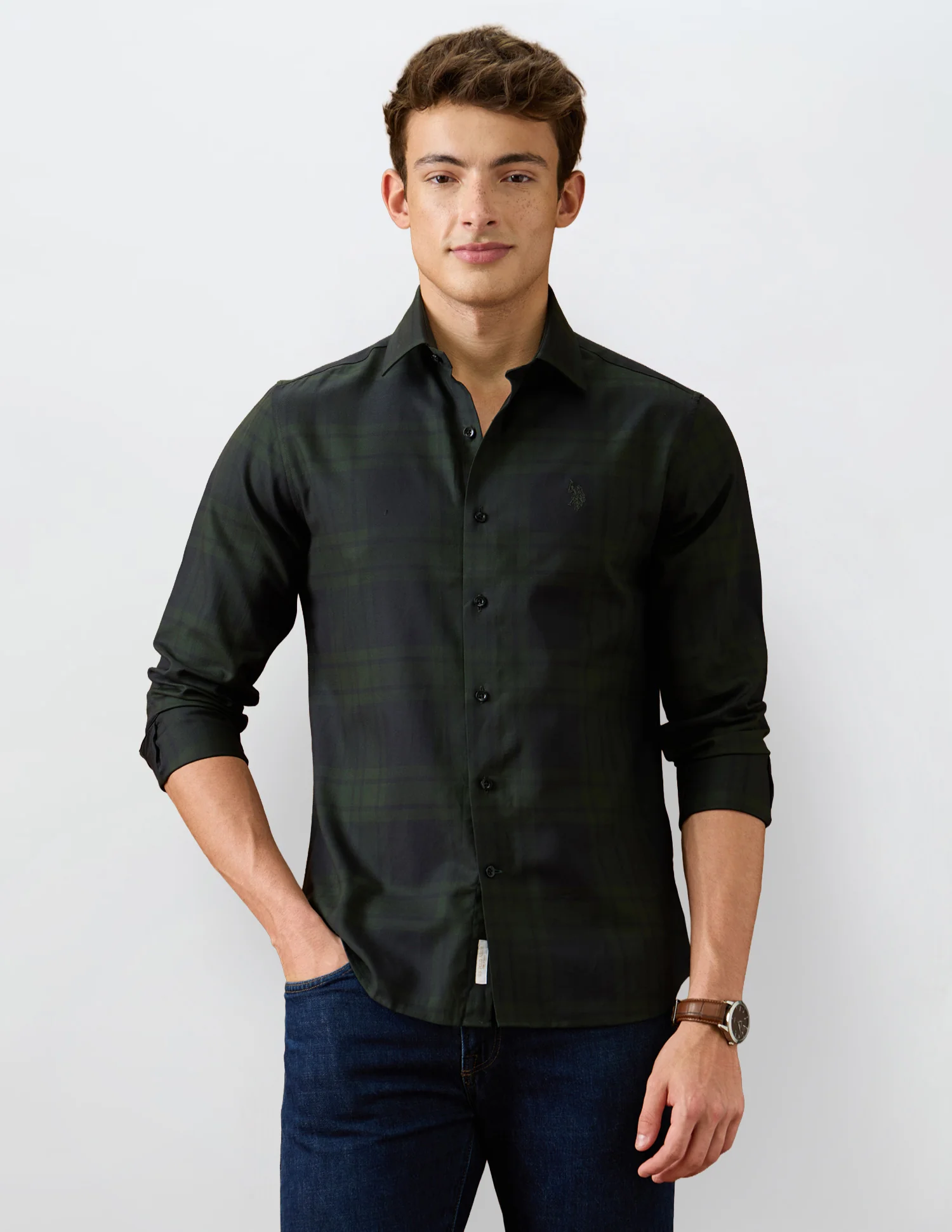 Plaid Checked Regular Fit Shirt