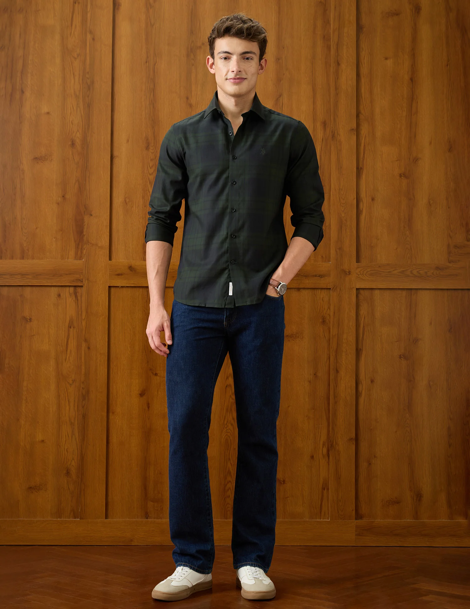 Plaid Checked Regular Fit Shirt - Image 3