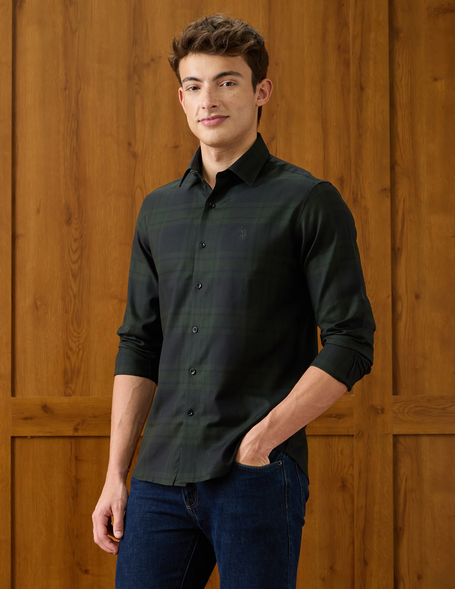Plaid Checked Regular Fit Shirt - Image 4