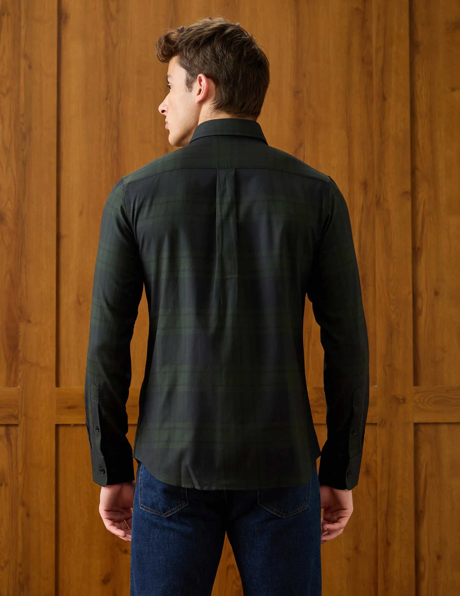 Plaid Checked Regular Fit Shirt - Image 5