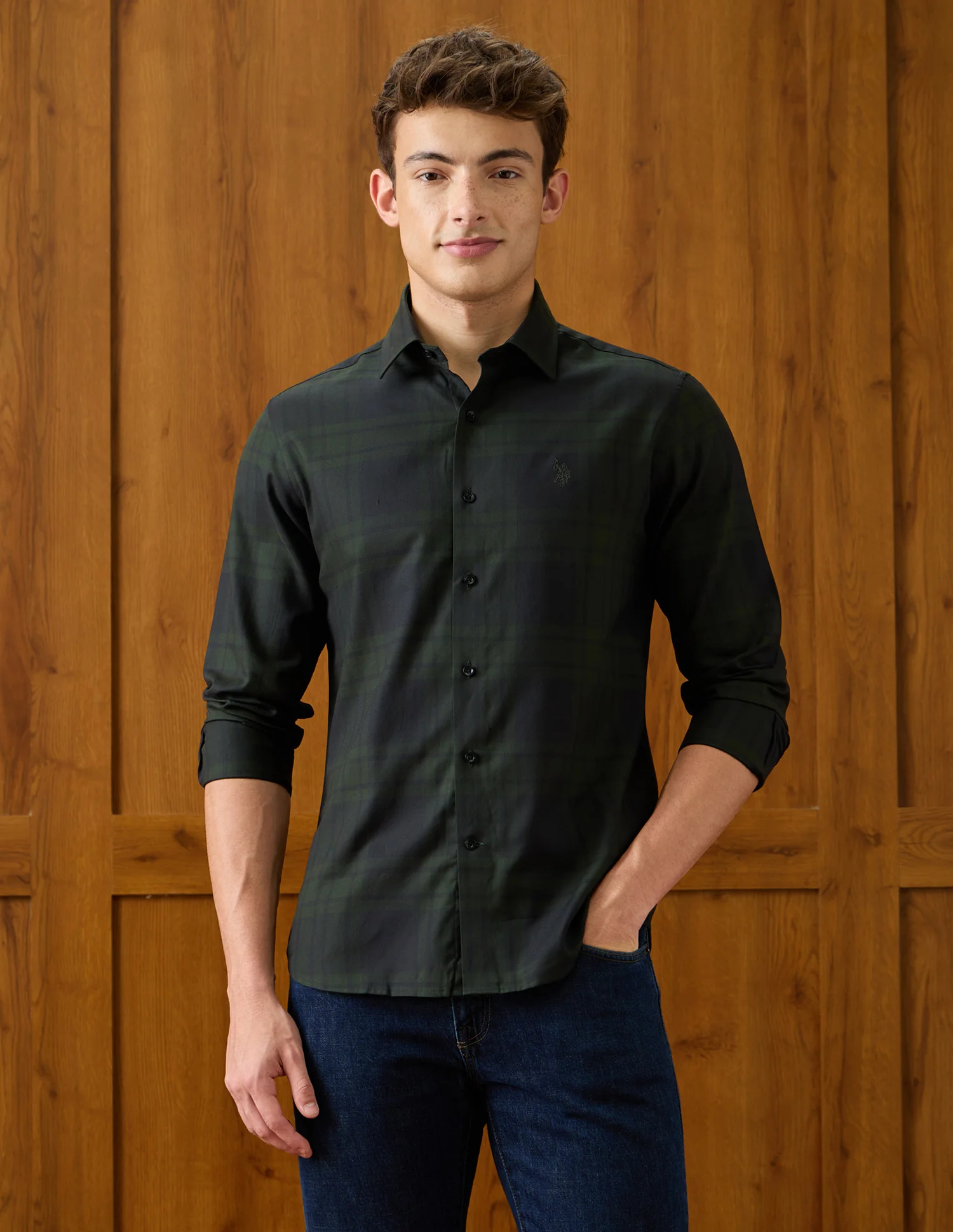 Plaid Checked Regular Fit Shirt - Image 6