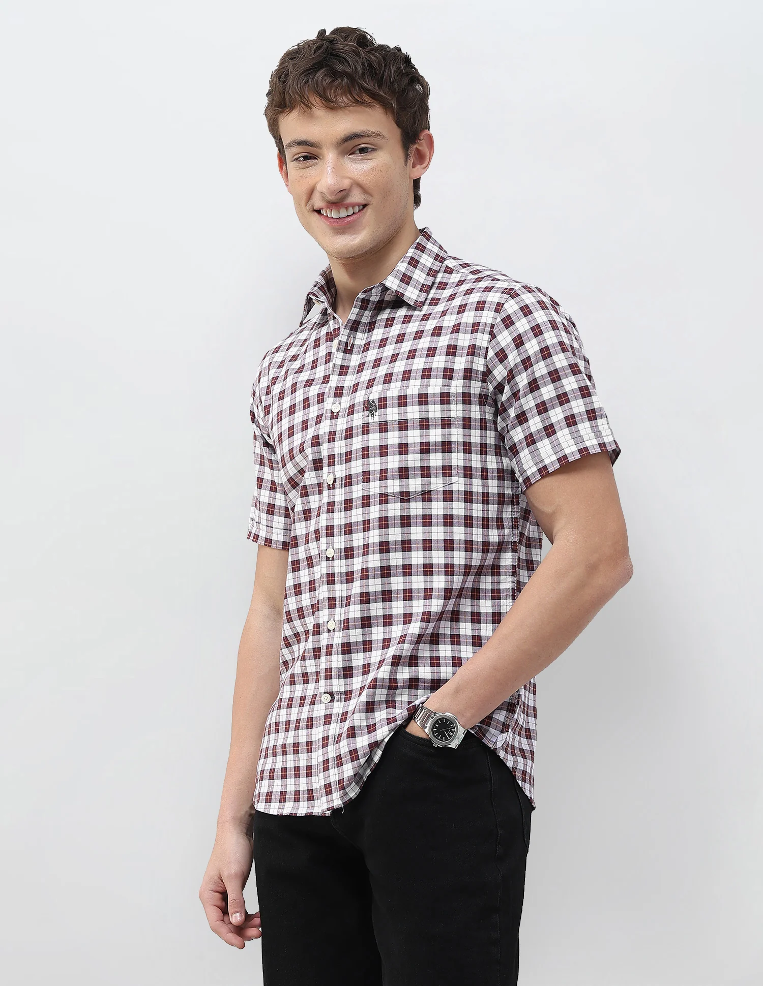 Plaid Checked Regular Fit Shirt