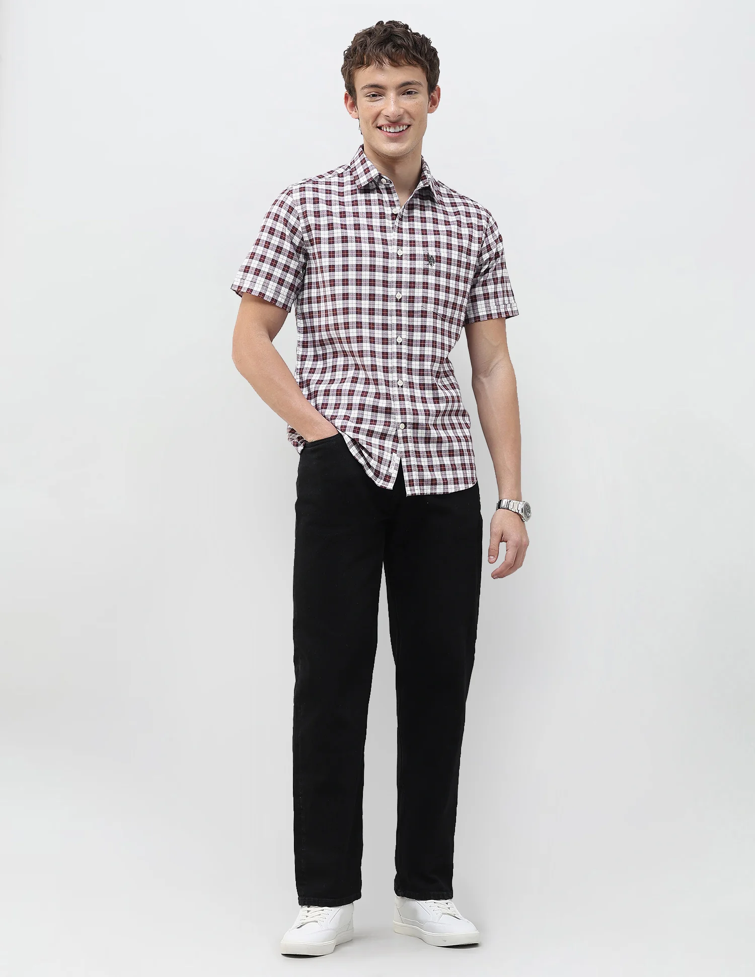 Plaid Checked Regular Fit Shirt - Image 3