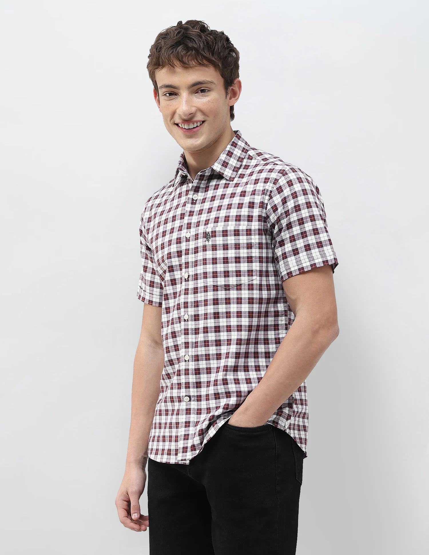 Plaid Checked Regular Fit Shirt - Image 4