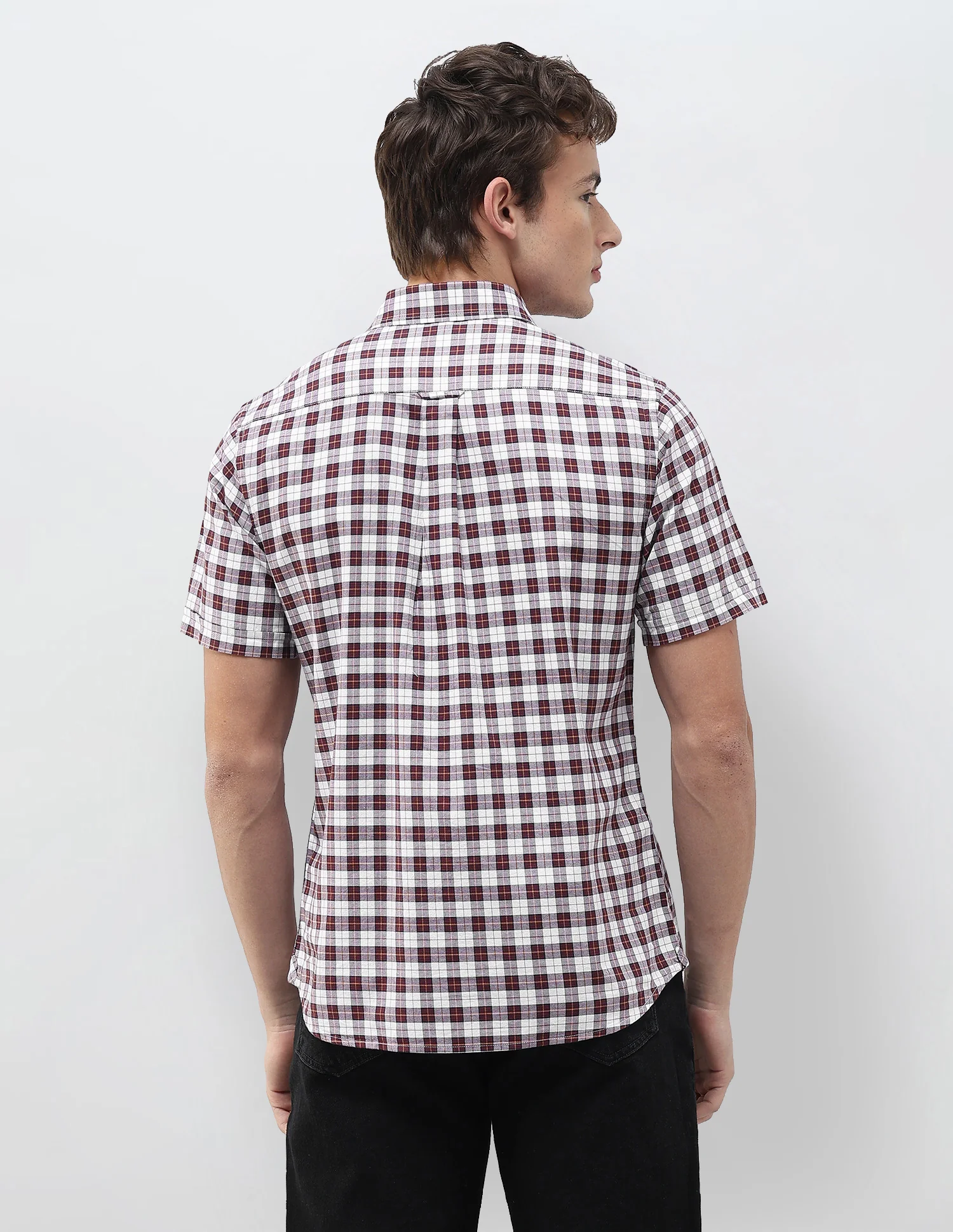 Plaid Checked Regular Fit Shirt - Image 5