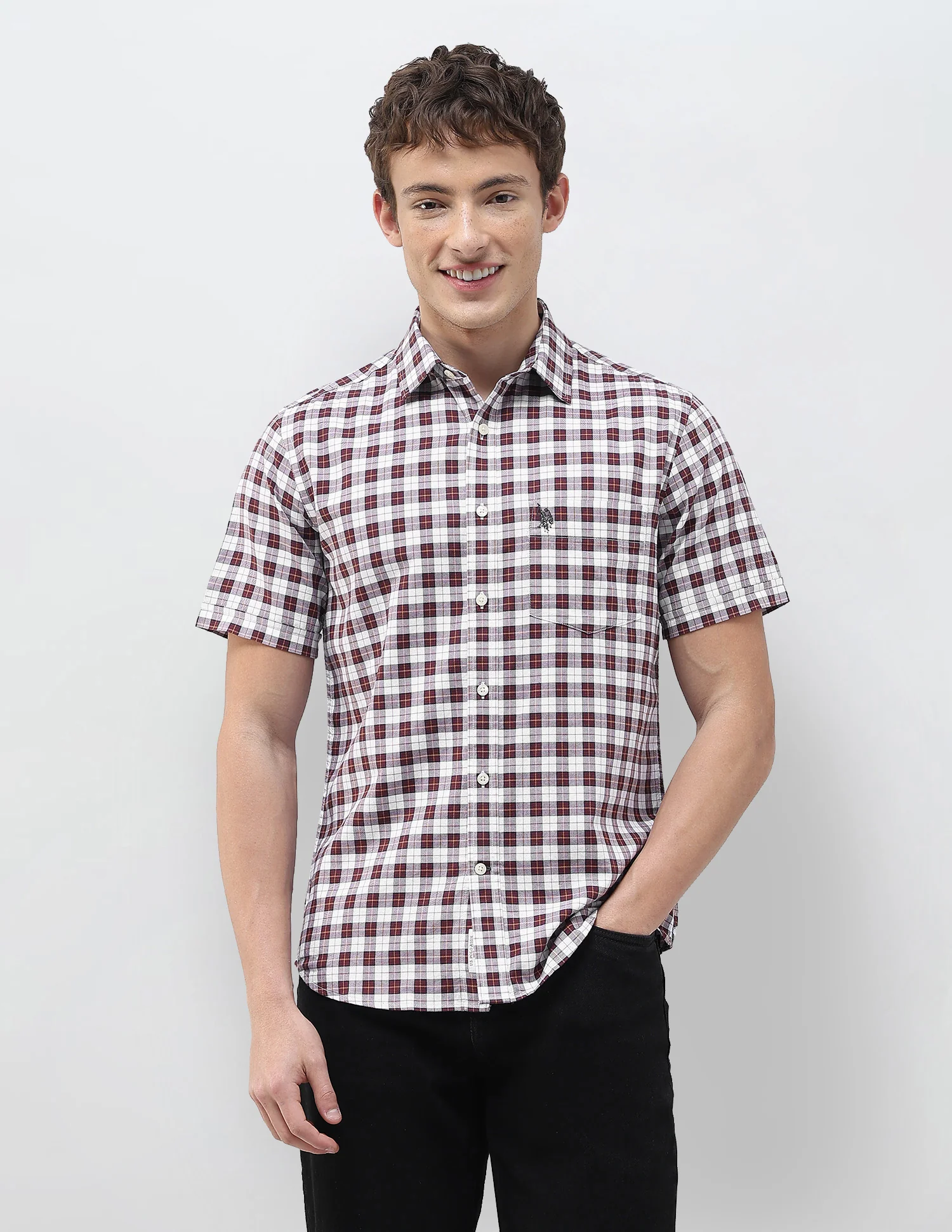 Plaid Checked Regular Fit Shirt - Image 6