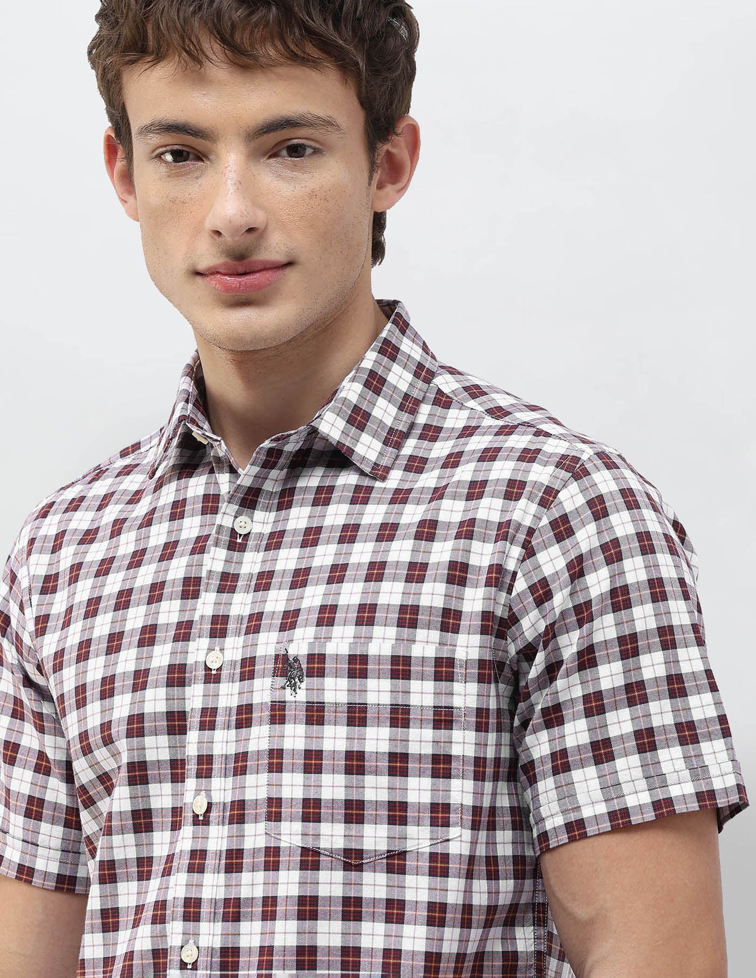 Plaid Checked Regular Fit Shirt - Image 7