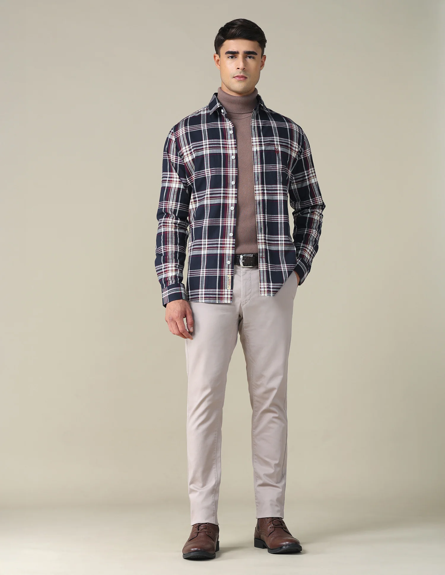 Plaid Checked Regular Fit Shirt - Image 3