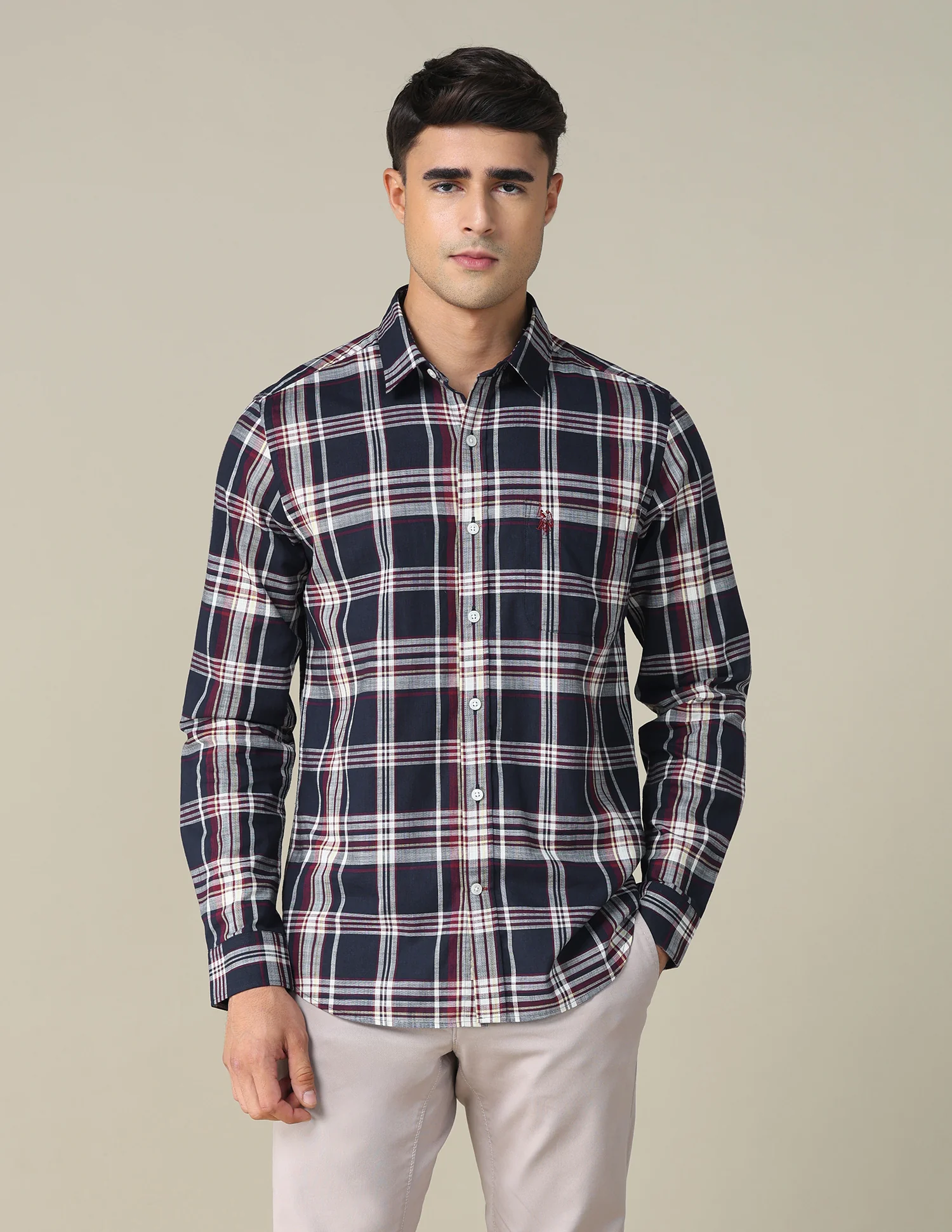 Plaid Checked Regular Fit Shirt - Image 6