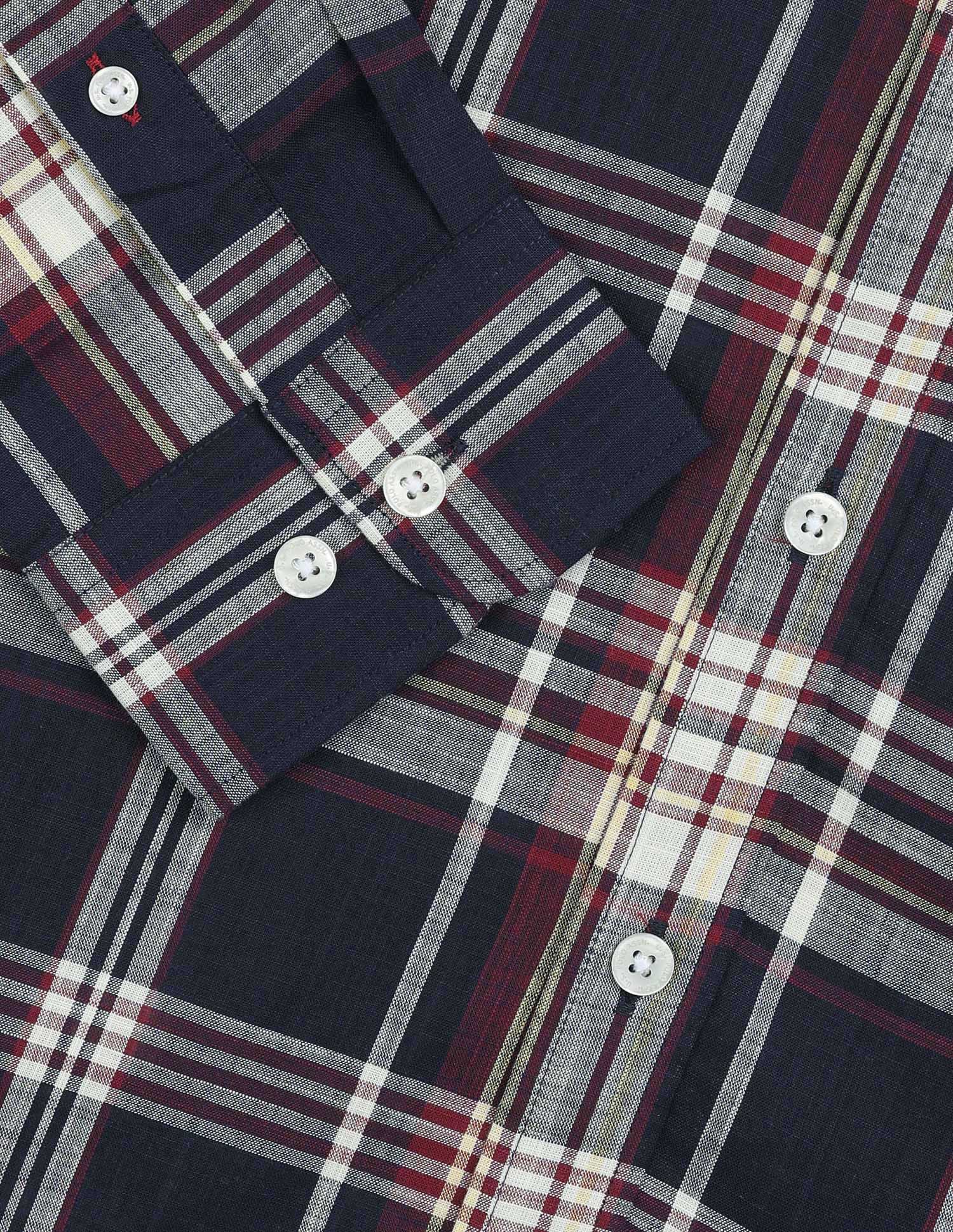 Plaid Checked Regular Fit Shirt - Image 8