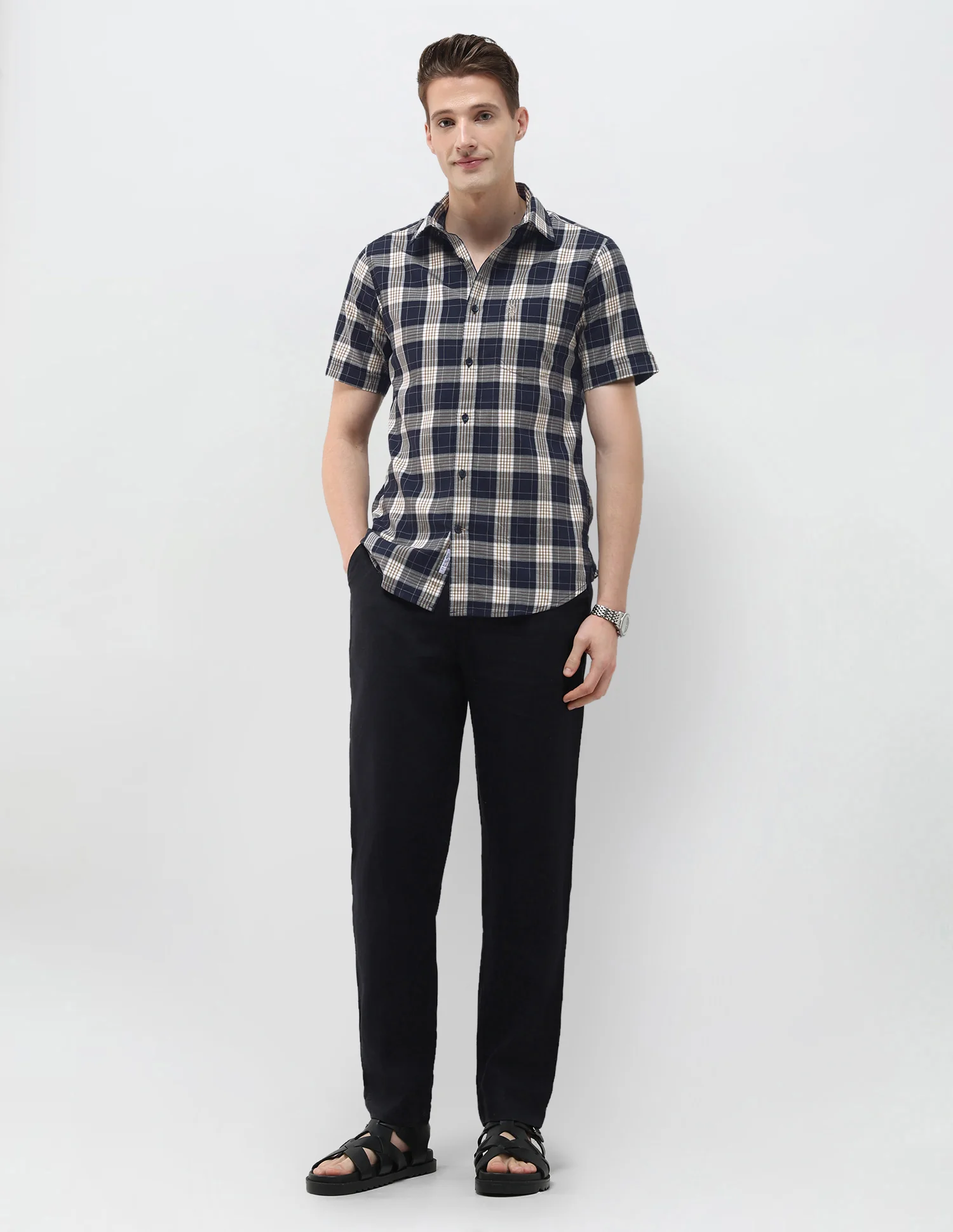 Plaid Checked Regular Fit Shirt - Image 3