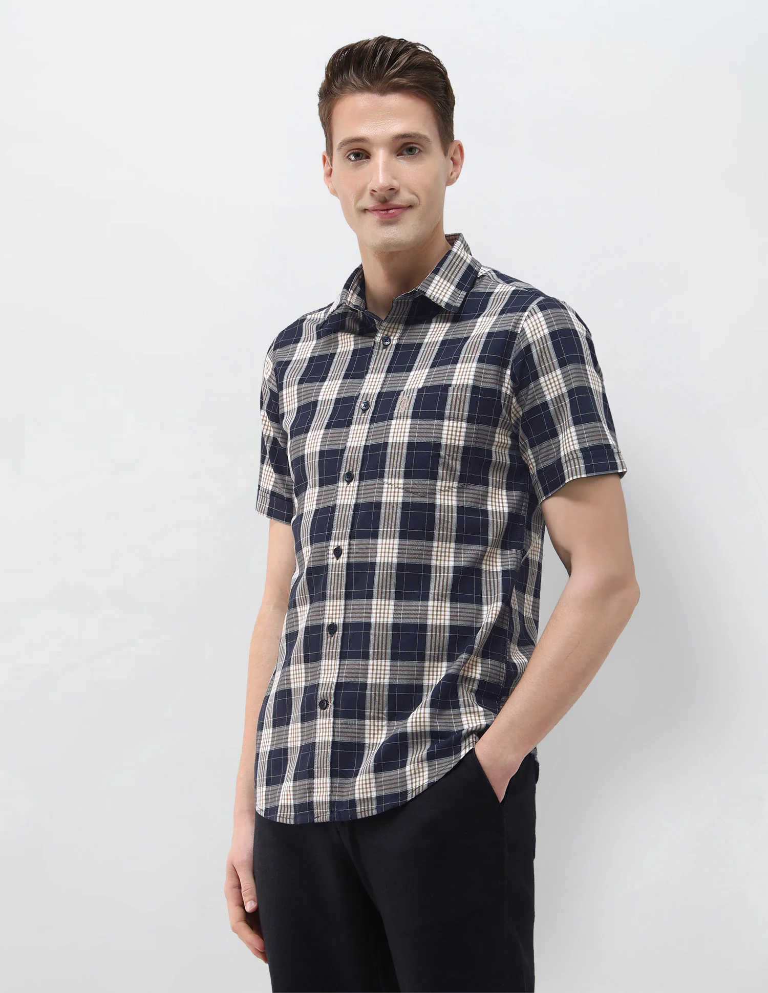 Plaid Checked Regular Fit Shirt - Image 4