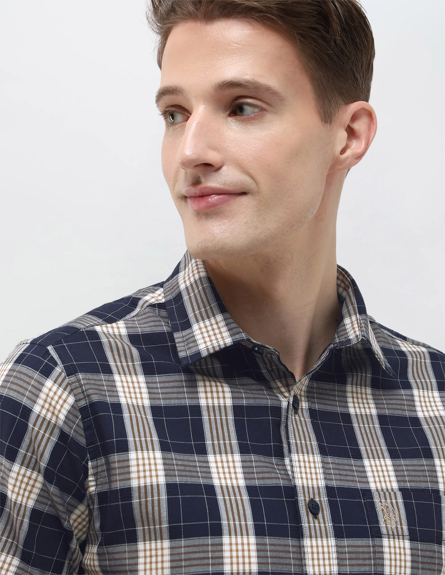 Plaid Checked Regular Fit Shirt - Image 7
