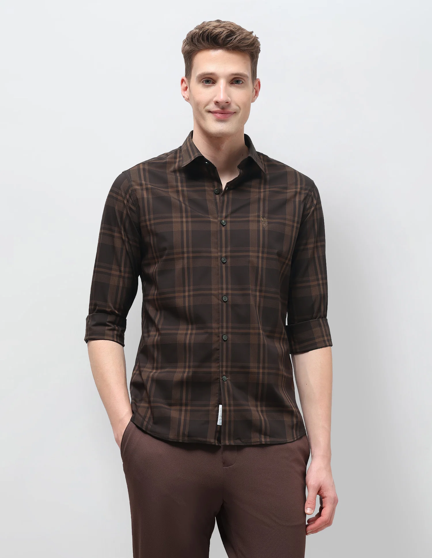 Plaid Checked Regular Fit Shirt - Image 6