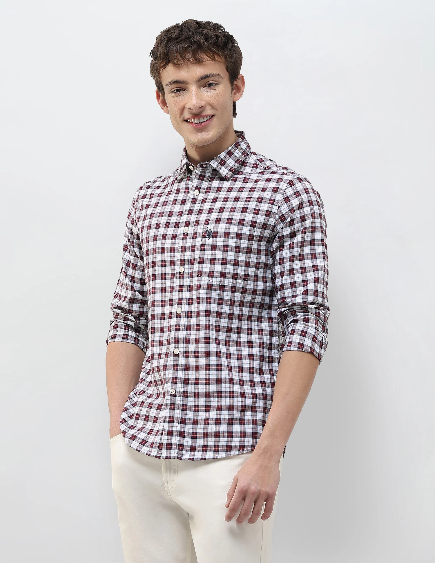 Plaid Checked Regular Fit Shirt - Image 4