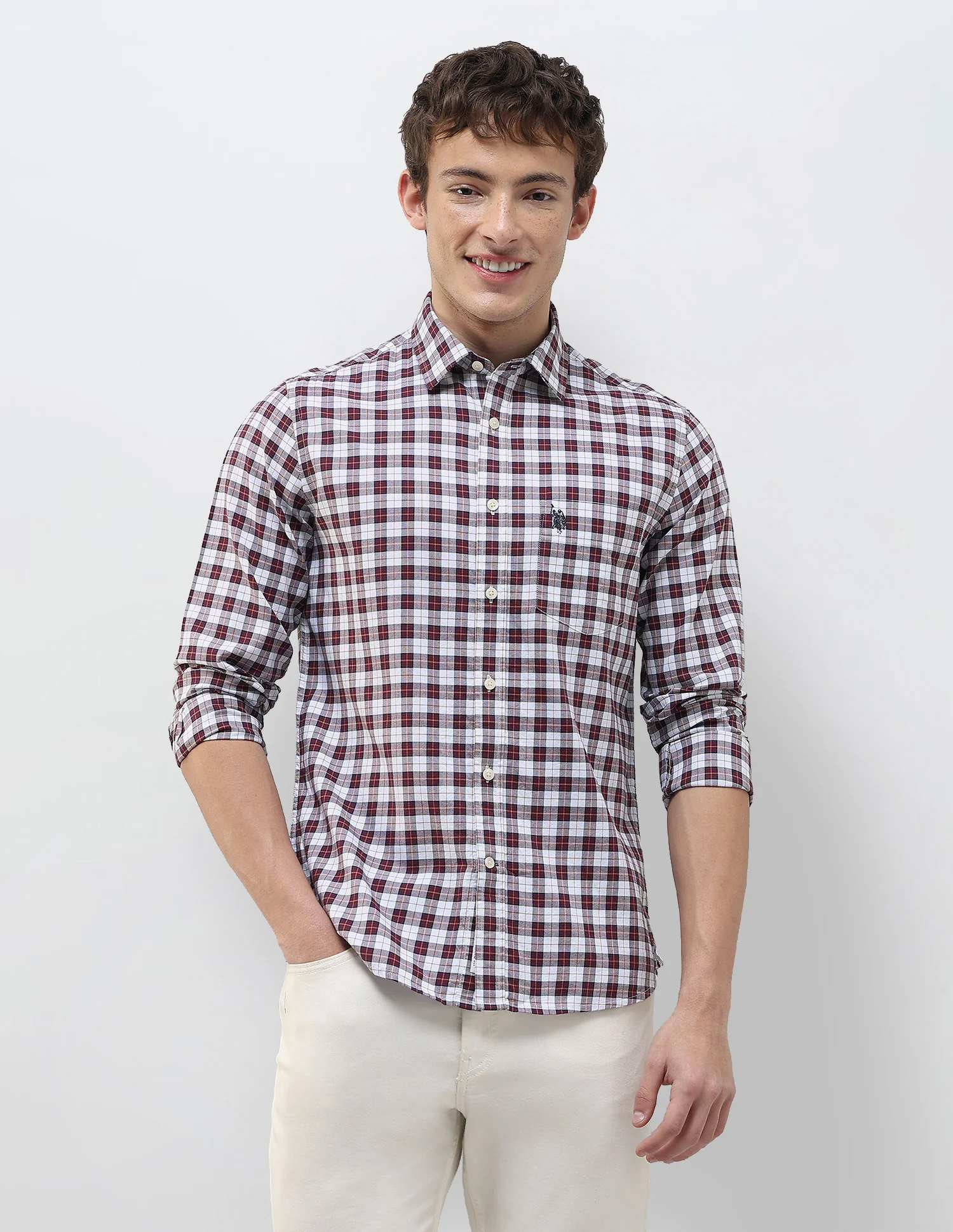 Plaid Checked Regular Fit Shirt - Image 6