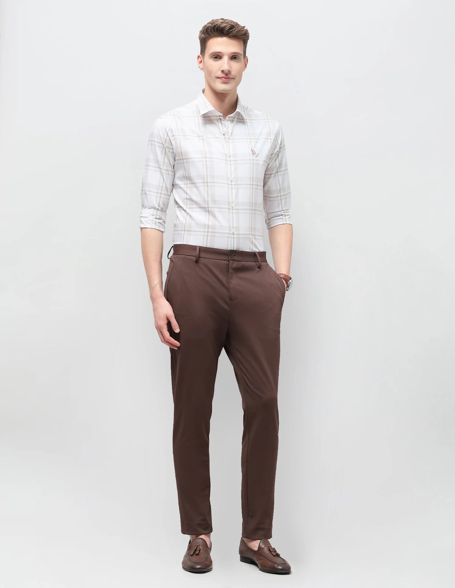 Plaid Checked Regular Fit Shirt - Image 3